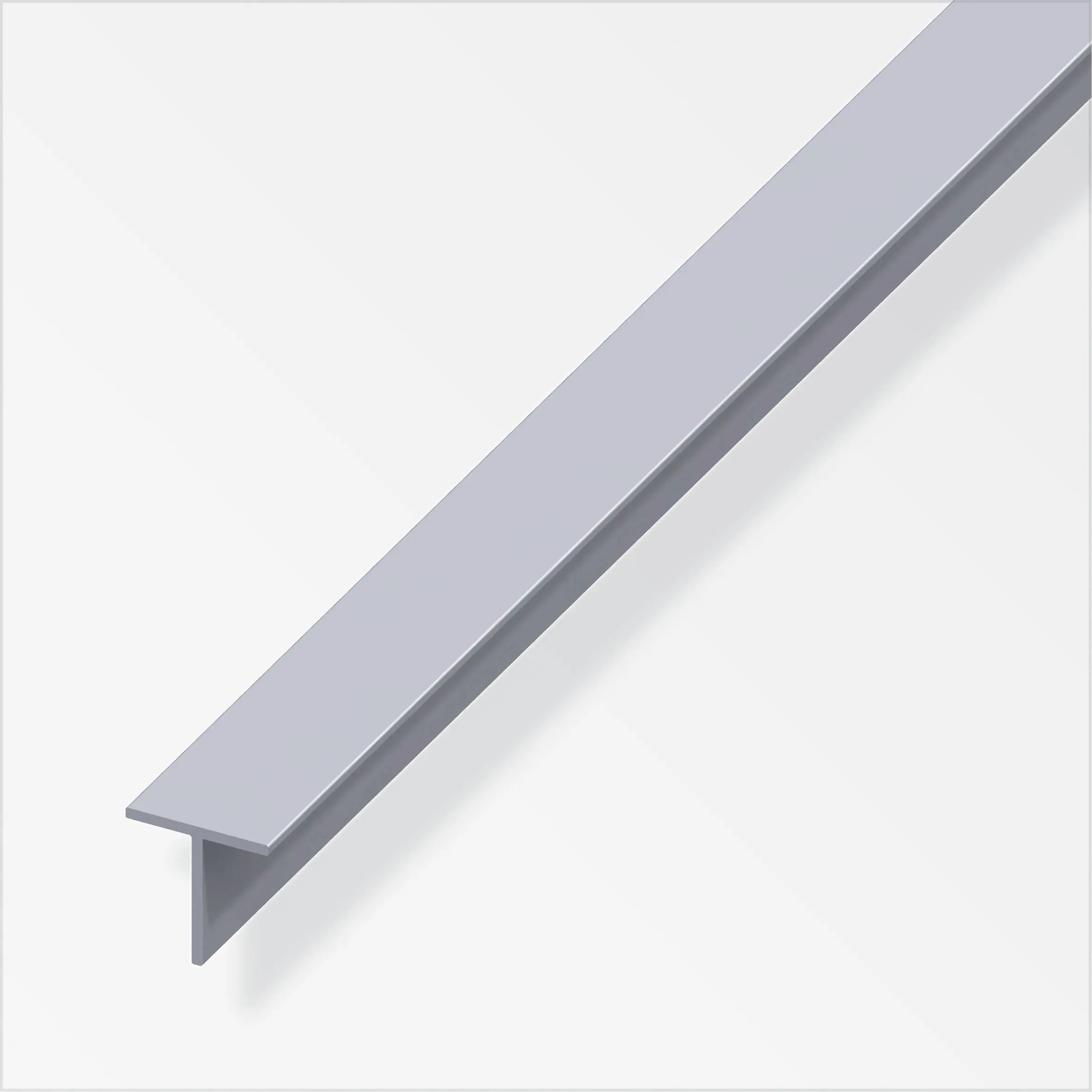 alfer Quadrat-T 2.5 m, 15.5 x 1.5 mm Aluminium roh blank