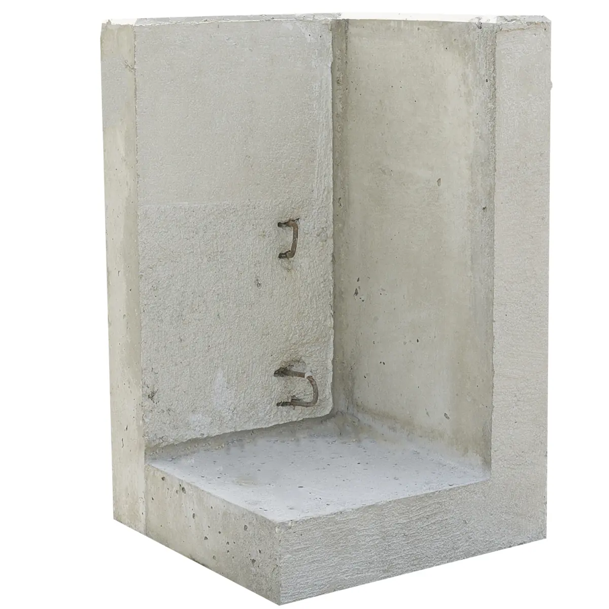 EHL L-Stein Ecke Beton 50 x 50 x 80 cm grau