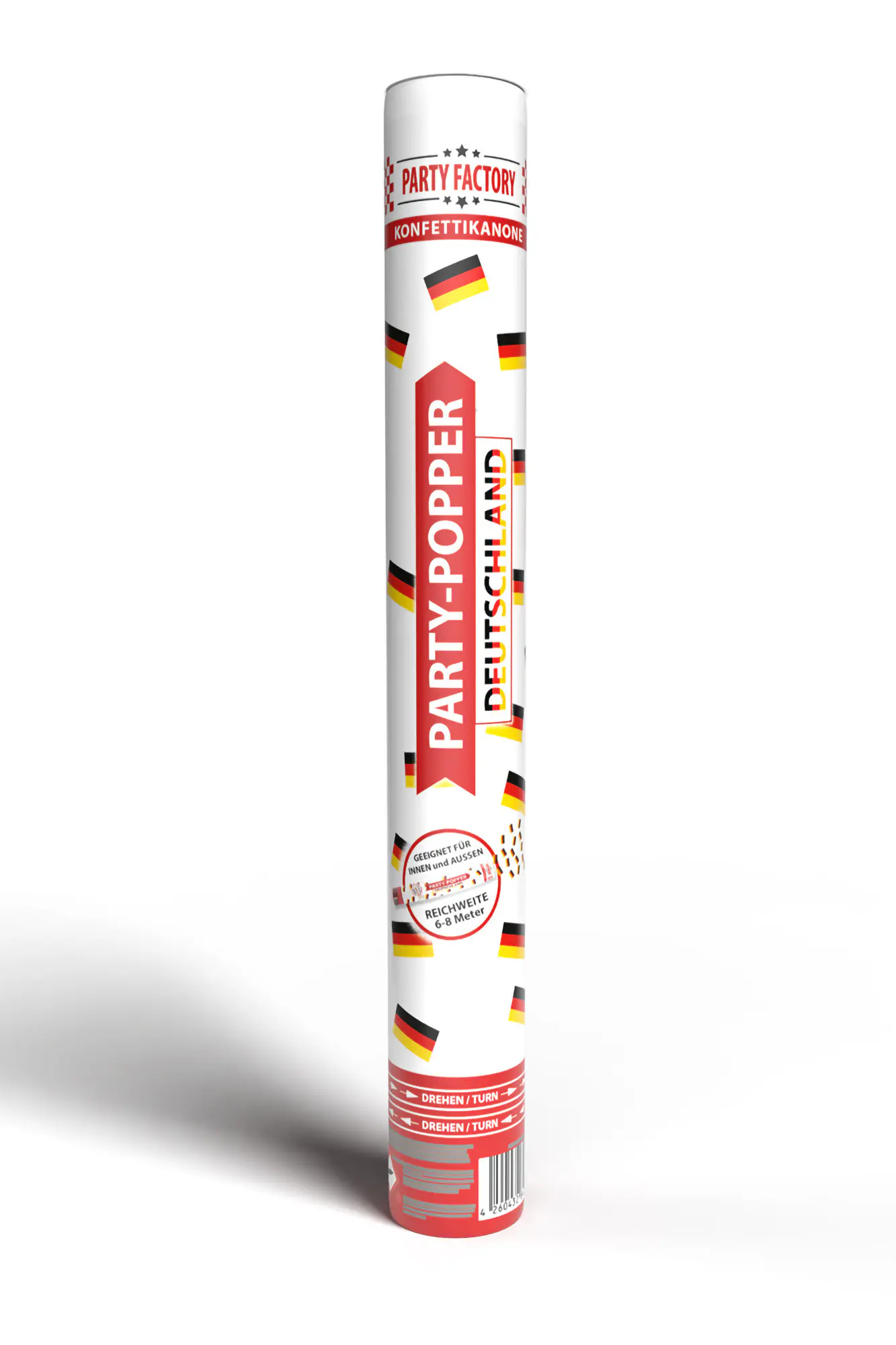 Partypopper Deutschland bunt 40 x 5 cm