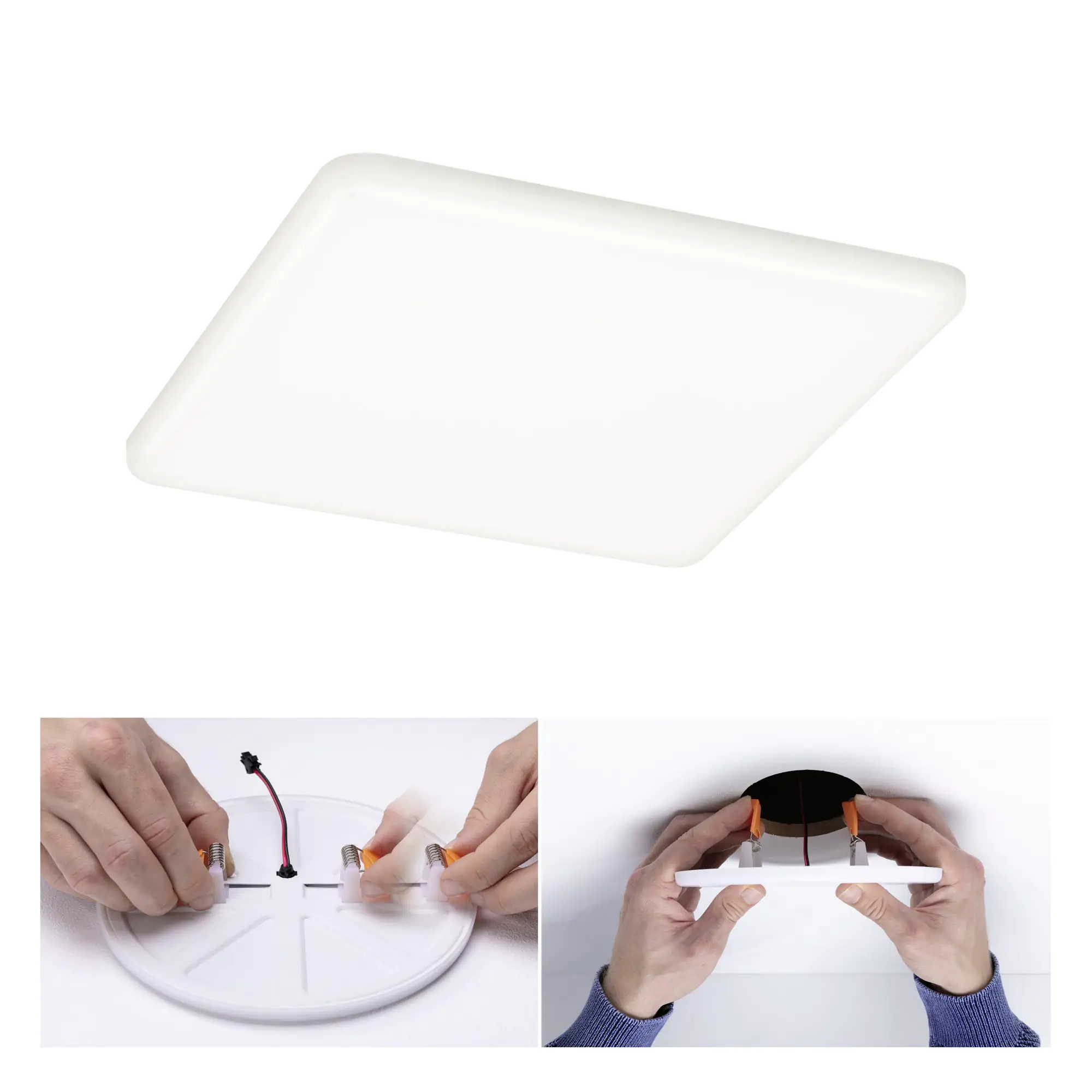 Paulmann Einbauleuchte LED Veluna Varifit eckig 18,5 cm 17,5 W satin