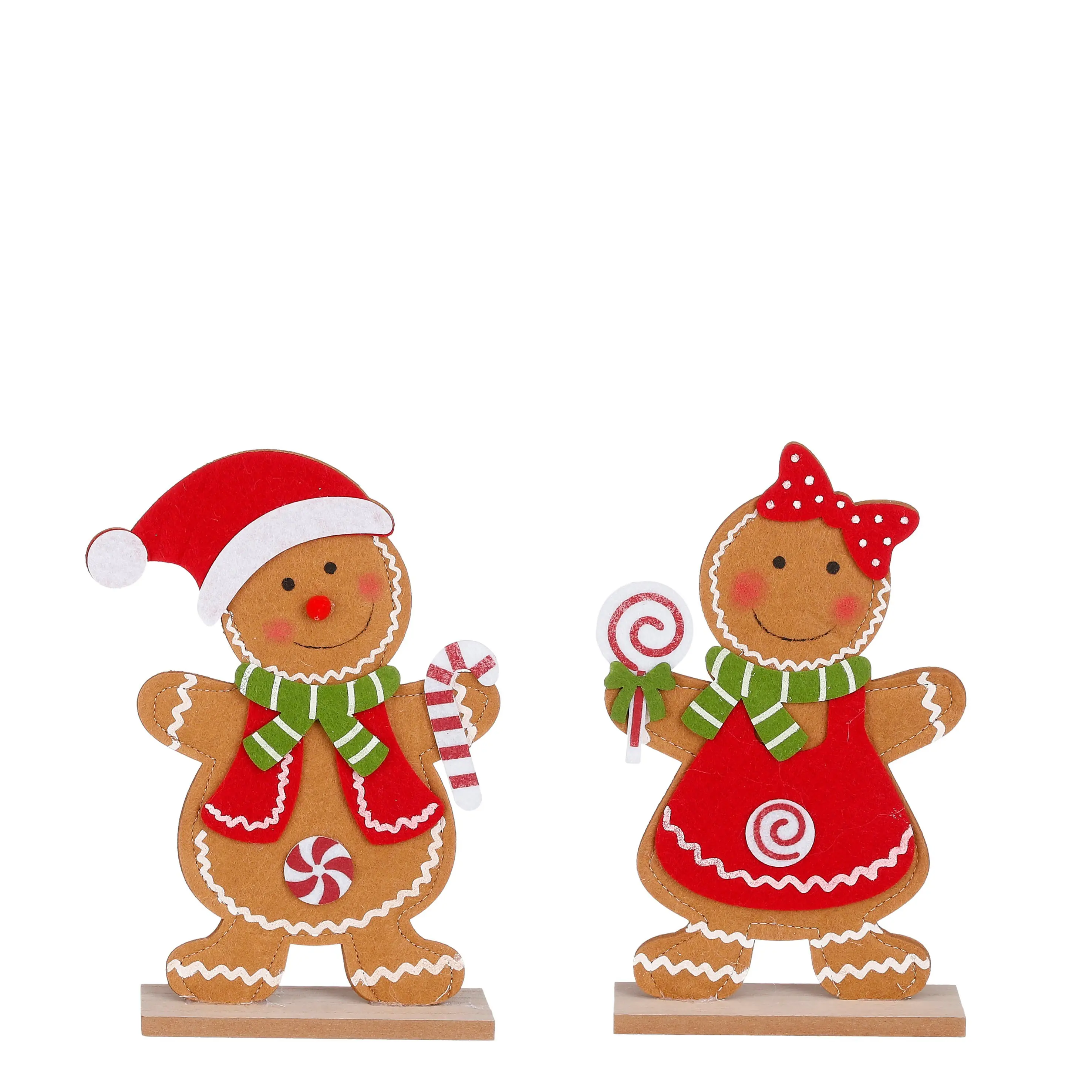 Mica Decorations Dekofiguren Pfefferkuchen 25 cm 2-fach sortiert
