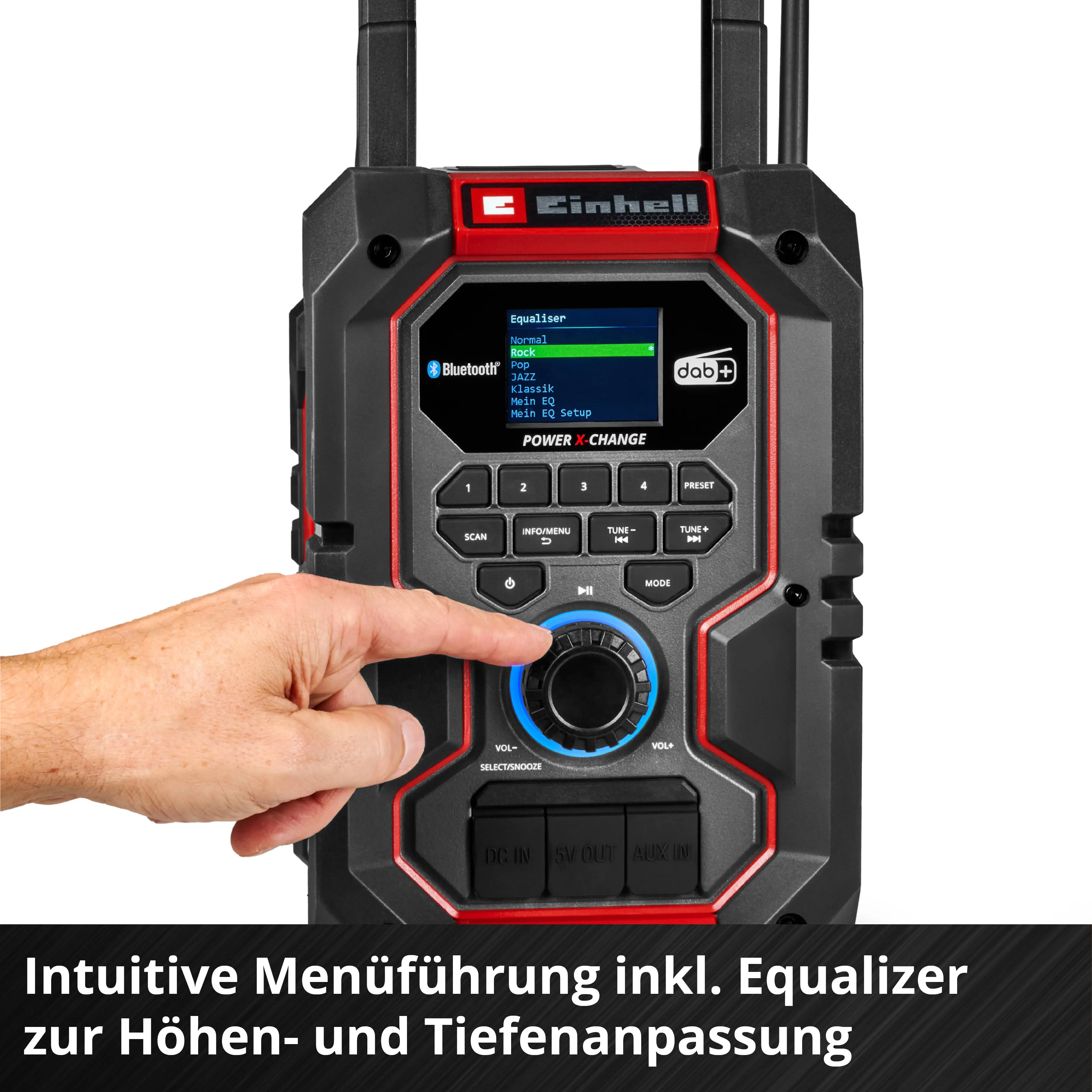 Einhell Expert Baustellenradio Akku-Radio TE-CR 18 Li DAB+/FM/BT Solo