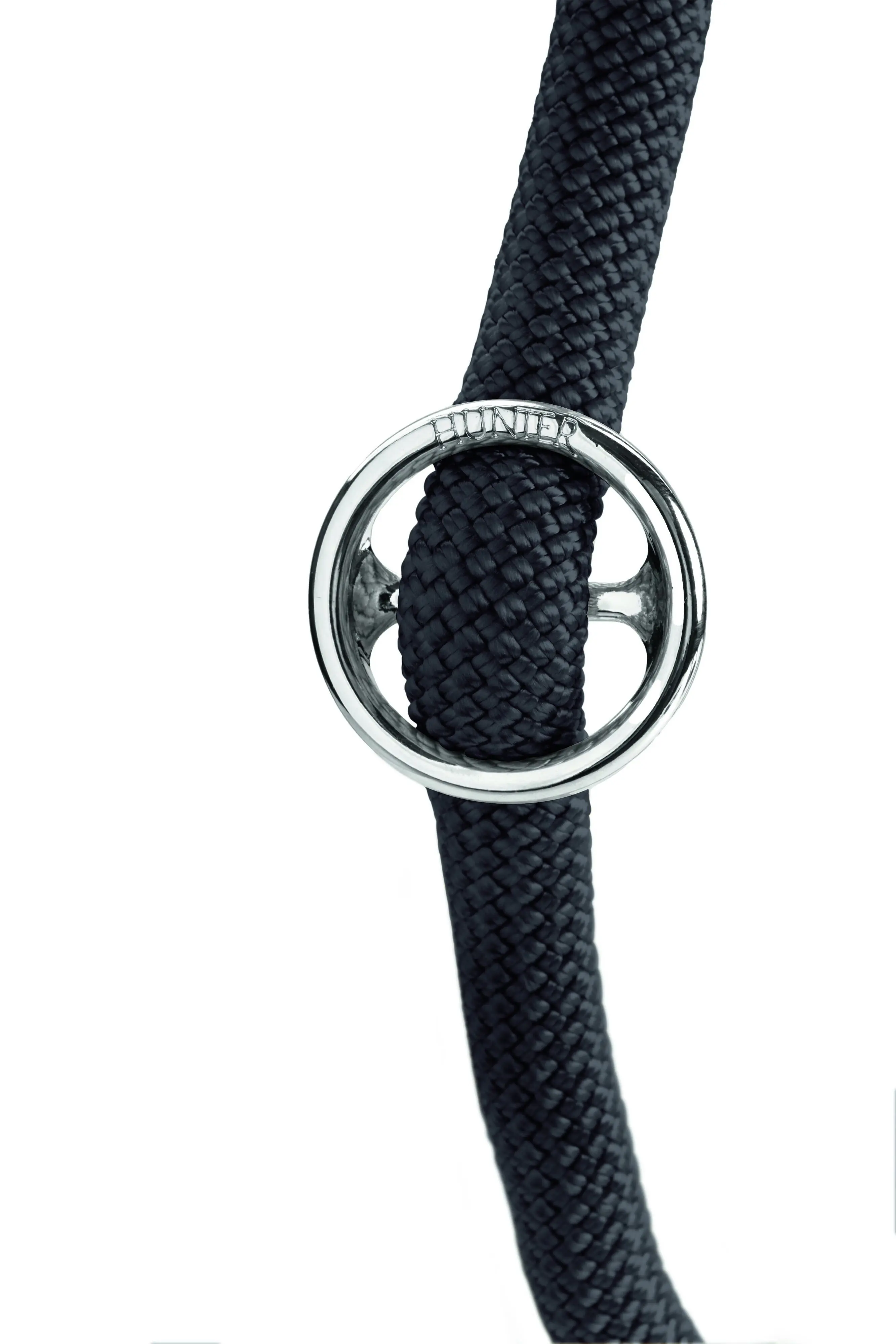 Hunter Hundeleine Freestyle mit Halsung 1,7 m x 1 cm schwarz