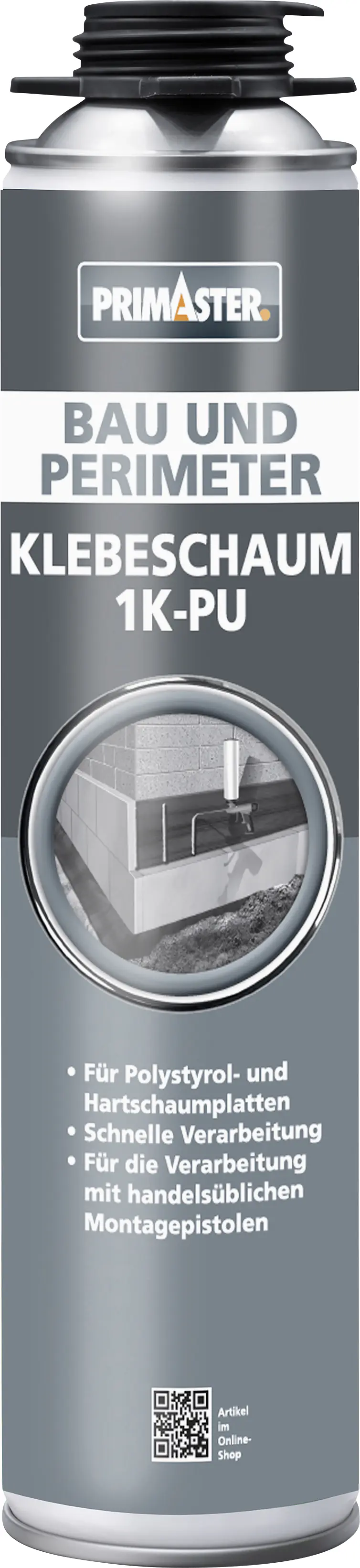 Produktbild:  Primaster Bau- & Perimeter Klebeschaum 1K-PU 750 ml