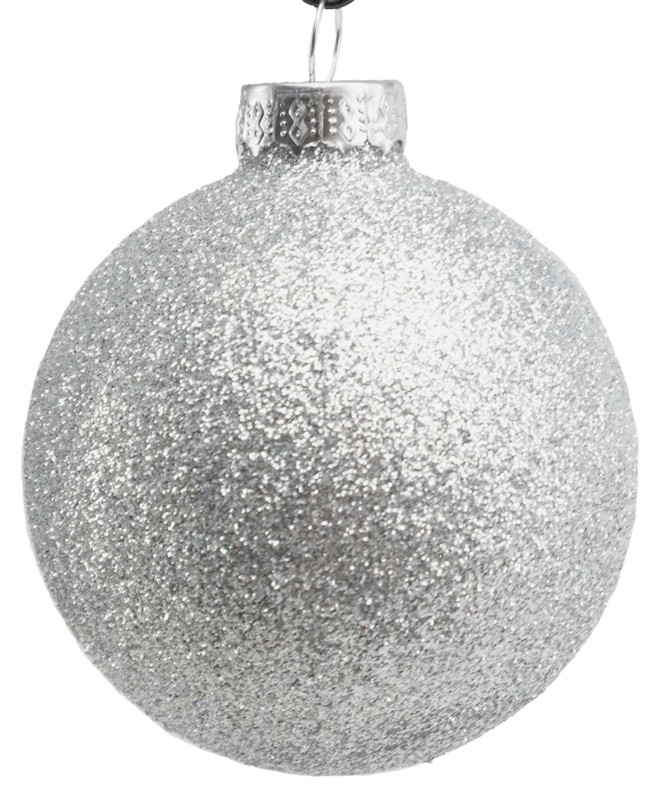 TrendLine Weihnachtskugeln aus Glas Ø 5/ 5,7/ 6,7 cm silber 42 Stück