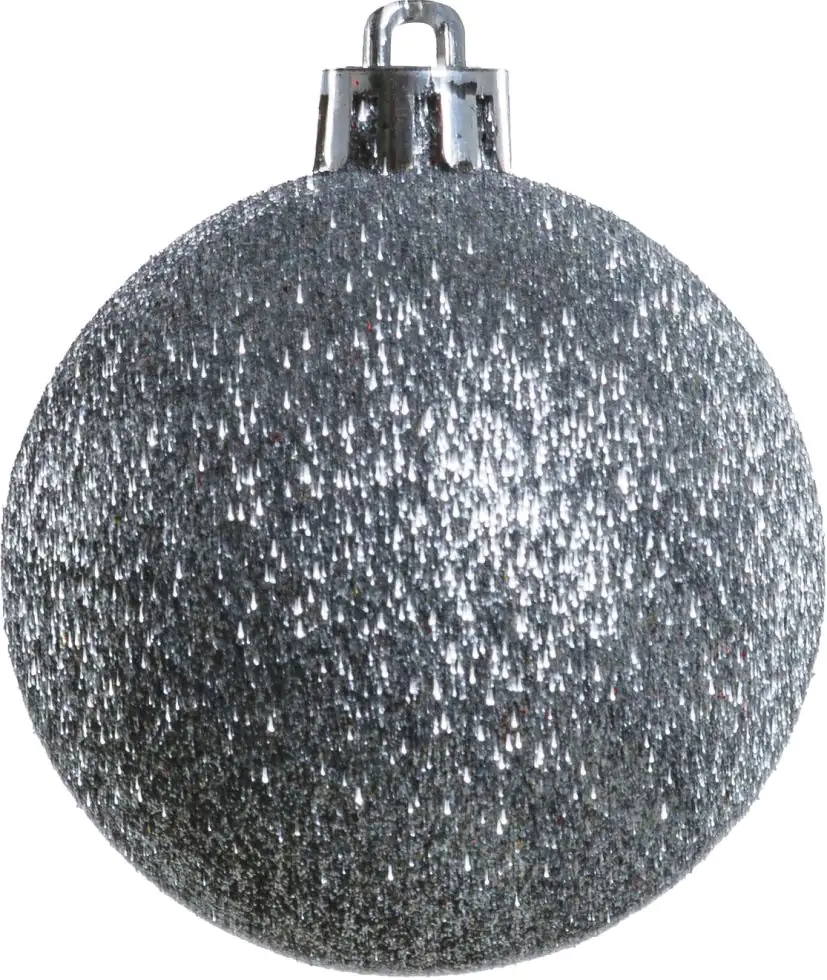 TrendLine Weihnachtskugeln bruchfest, langlebig Ø 6, 8 10 cm silber 26 Stück