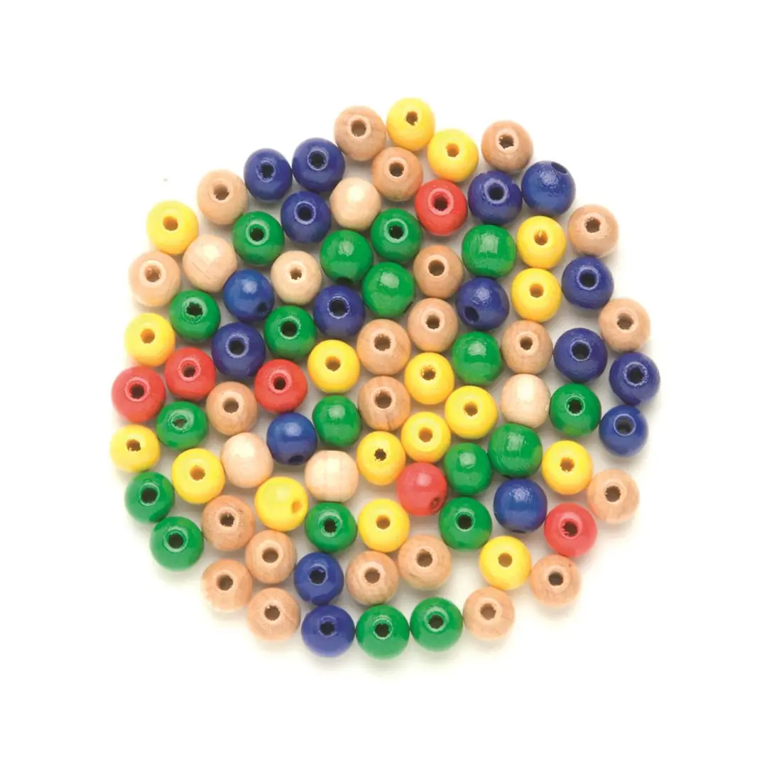 Glorex Holzperle bunt-mix 8 mm