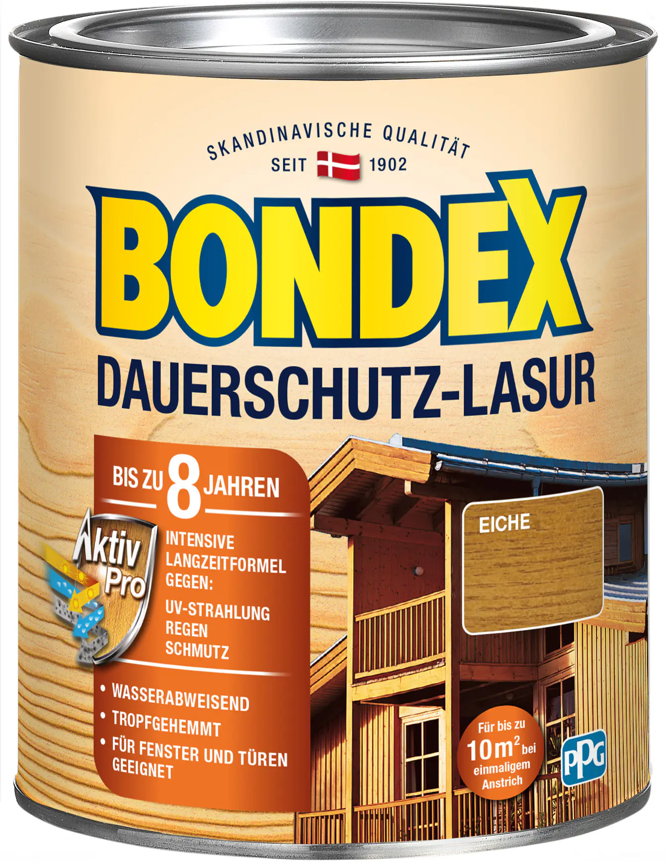 Bondex Dauerschutz Lasur 750 ml eiche