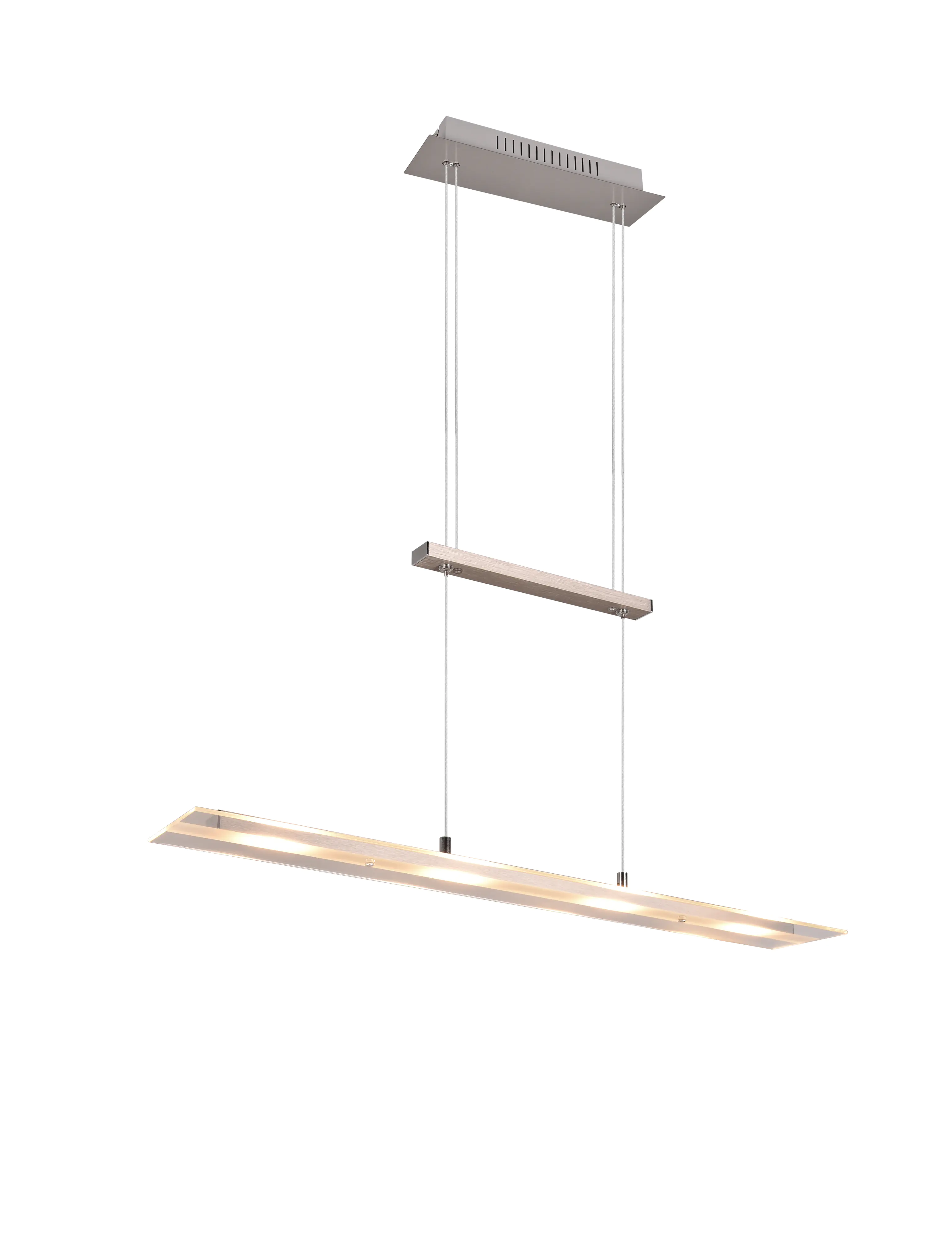 Trio Leuchten LED Pendelleuchte Milos 4x 5W nickel, Metall