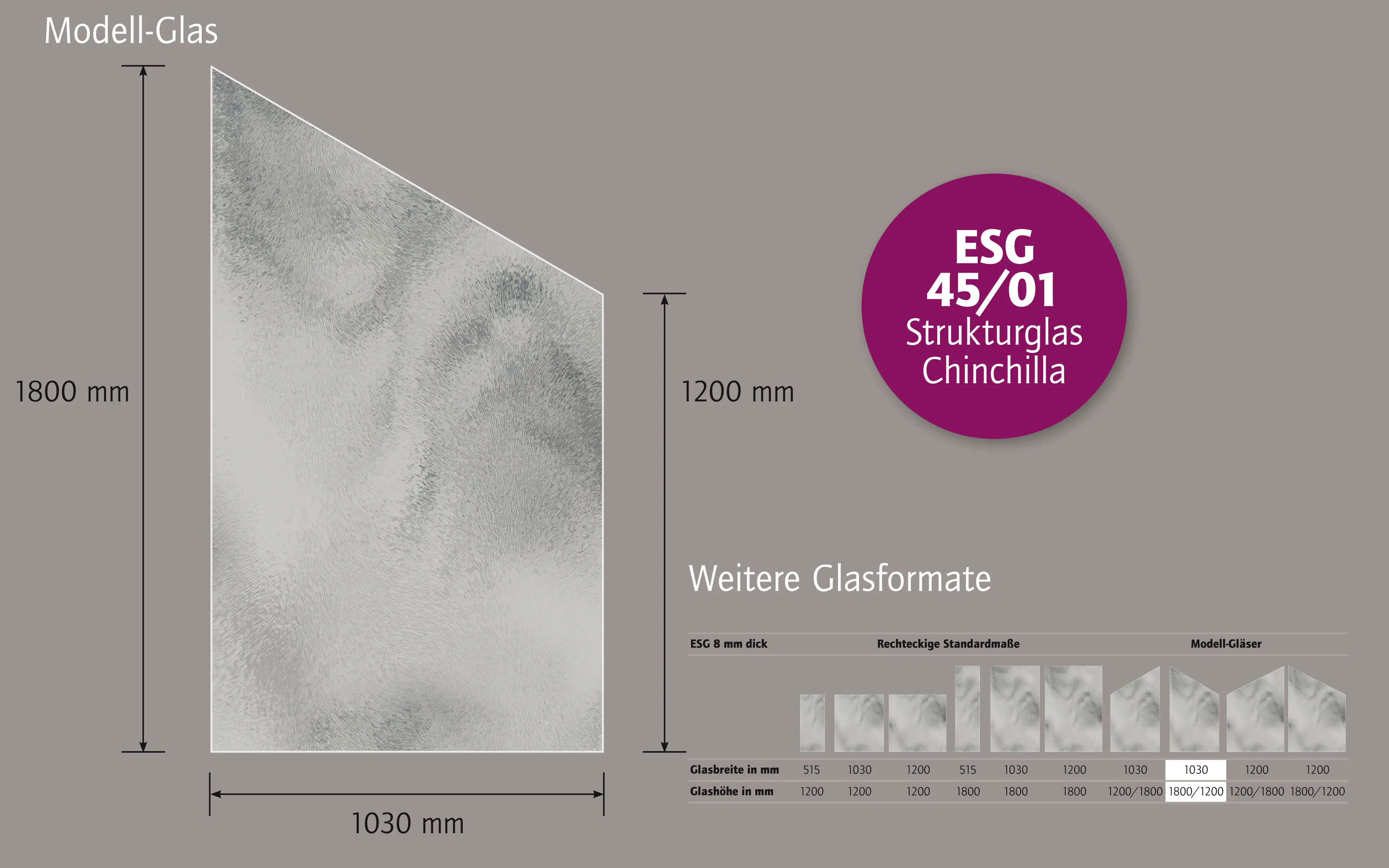 Ambiente Glaszaun B: 103 x Höhe: L 180/R 120 cm, gehärtetes 8 mm Glas
