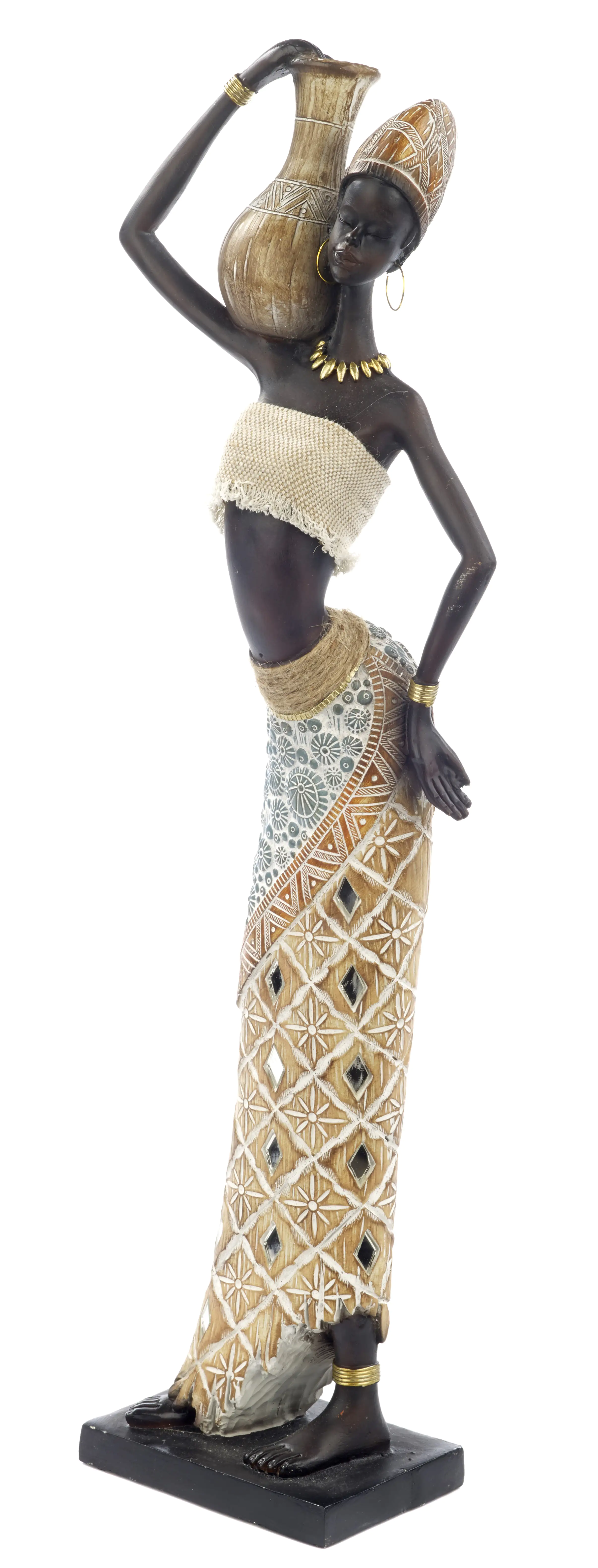 TrendLine Dekofigur Afrika 49 cm beige braun