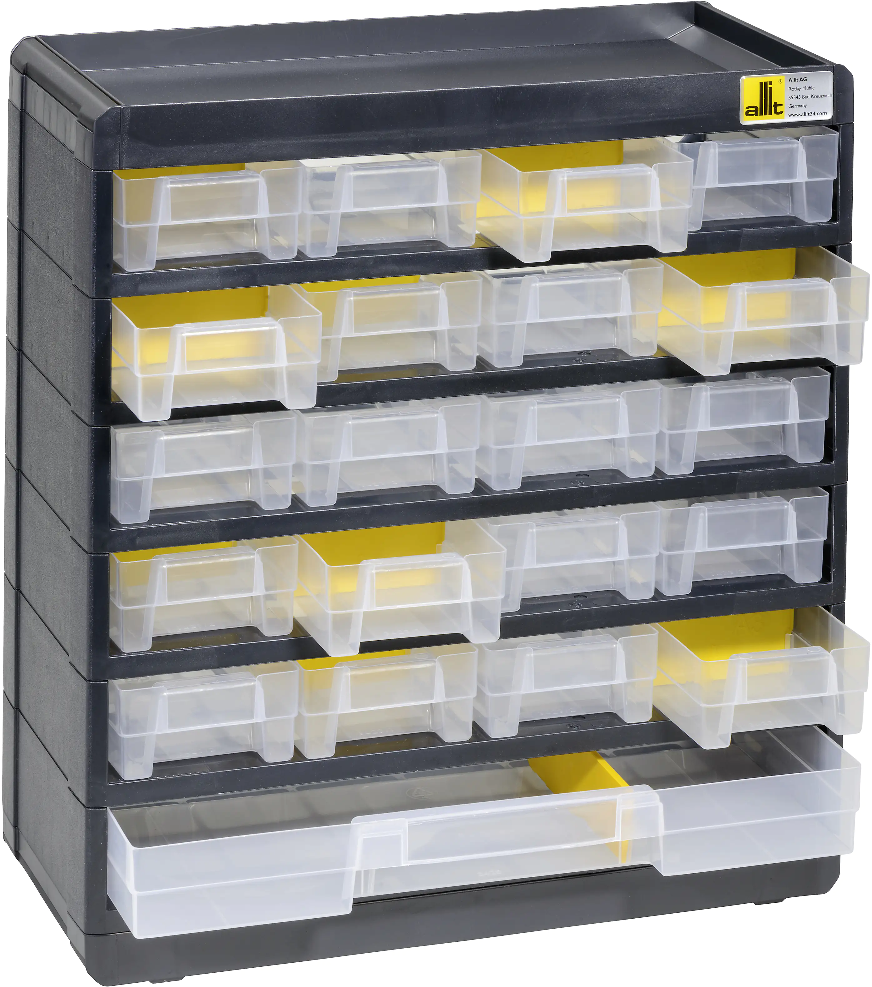 Allit Kleinteilemagazin PP PS VarioPlus Basic 32 21 Schubladen 11 Trenner