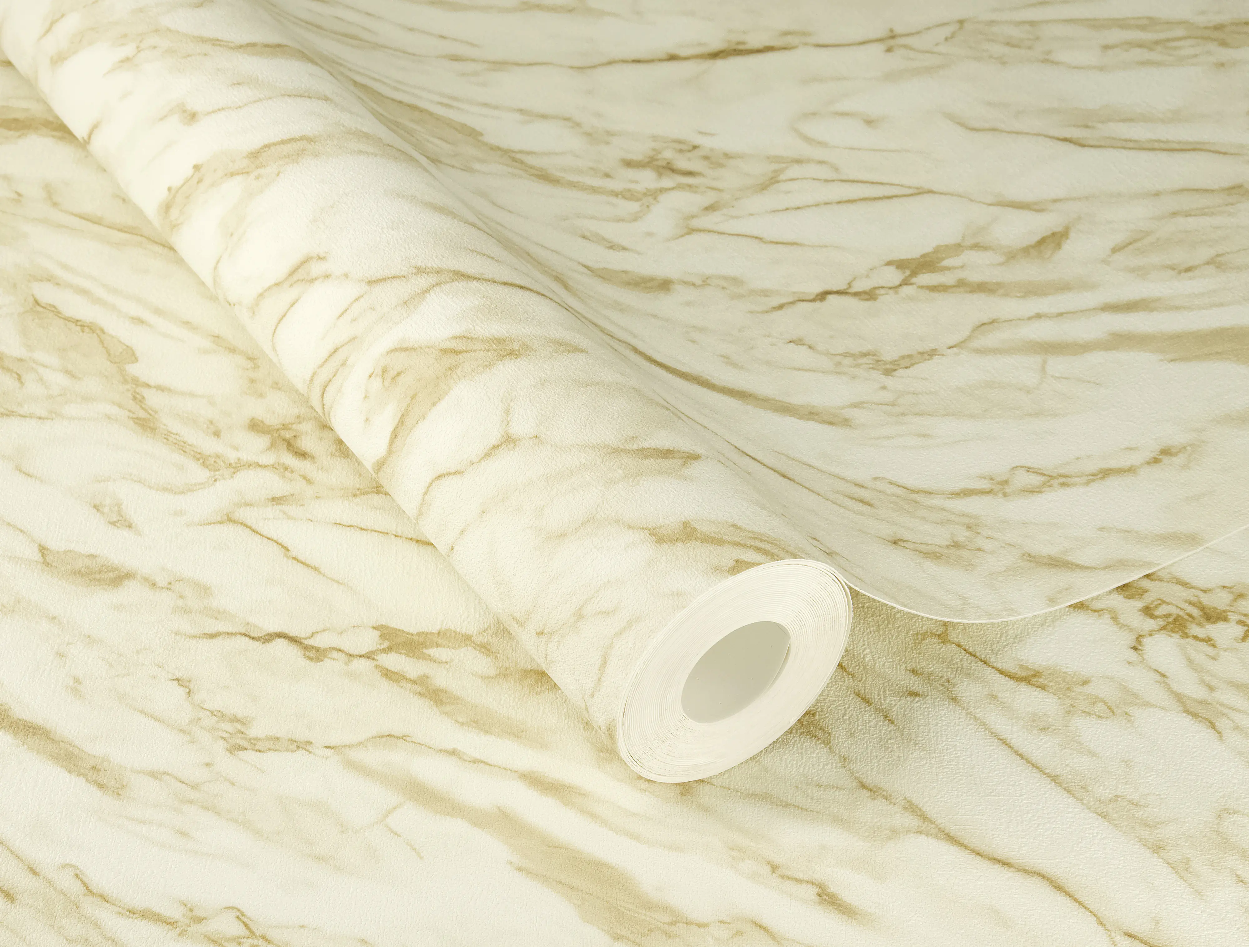 Tesa x Rasch selbstklebende Tapete Carrara Marmor Beton beige 6 x 0,53 m
