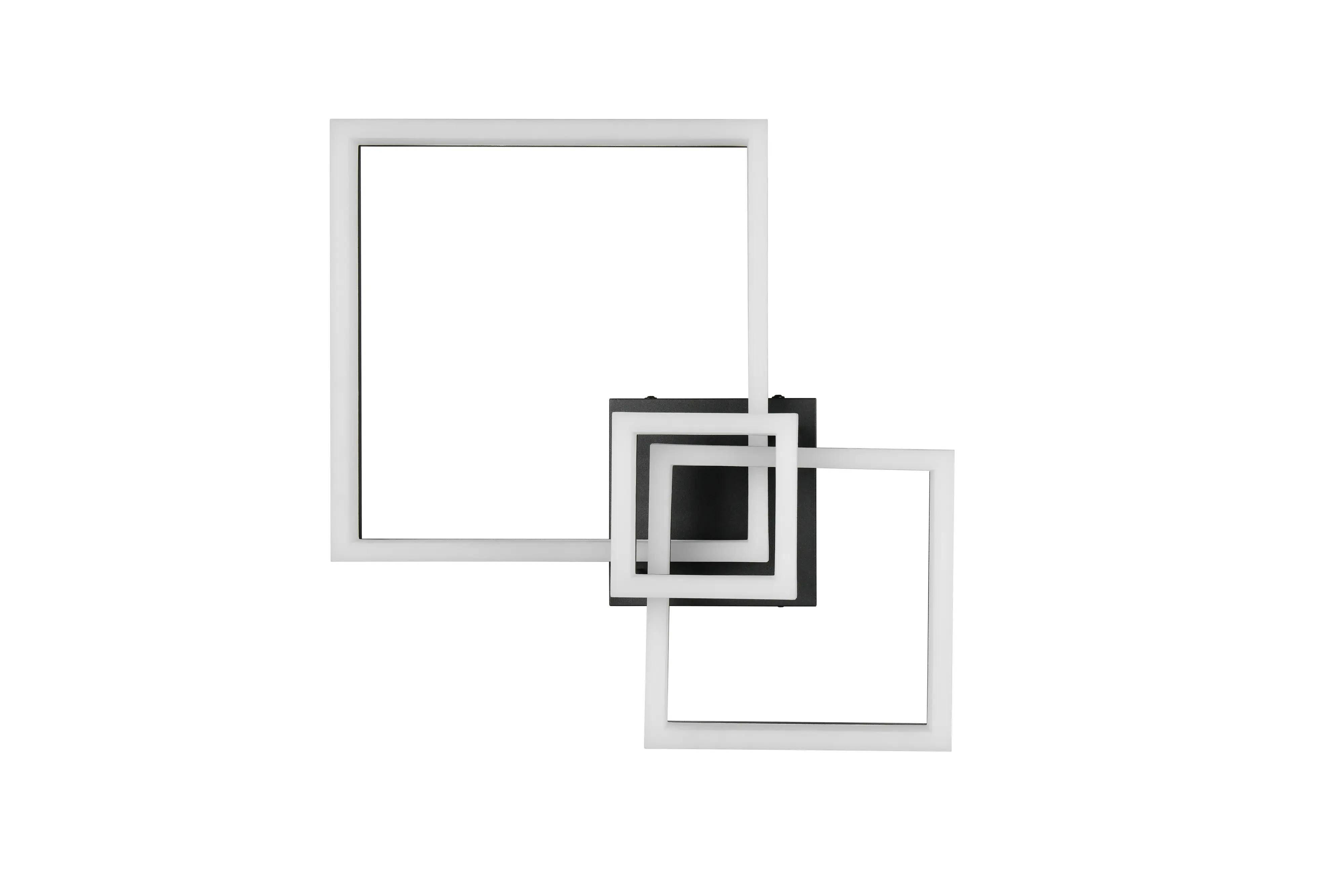 Reality LED Deckenleuchte Camino 65 x 47 cm schwarz matt 32 W warmweiß