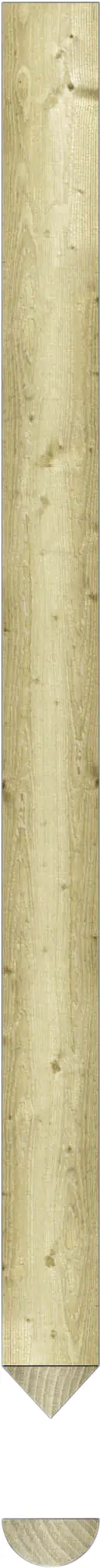 Zaunlatte 80 cm, 31 x 55 mm, kesseldruckimprägniert