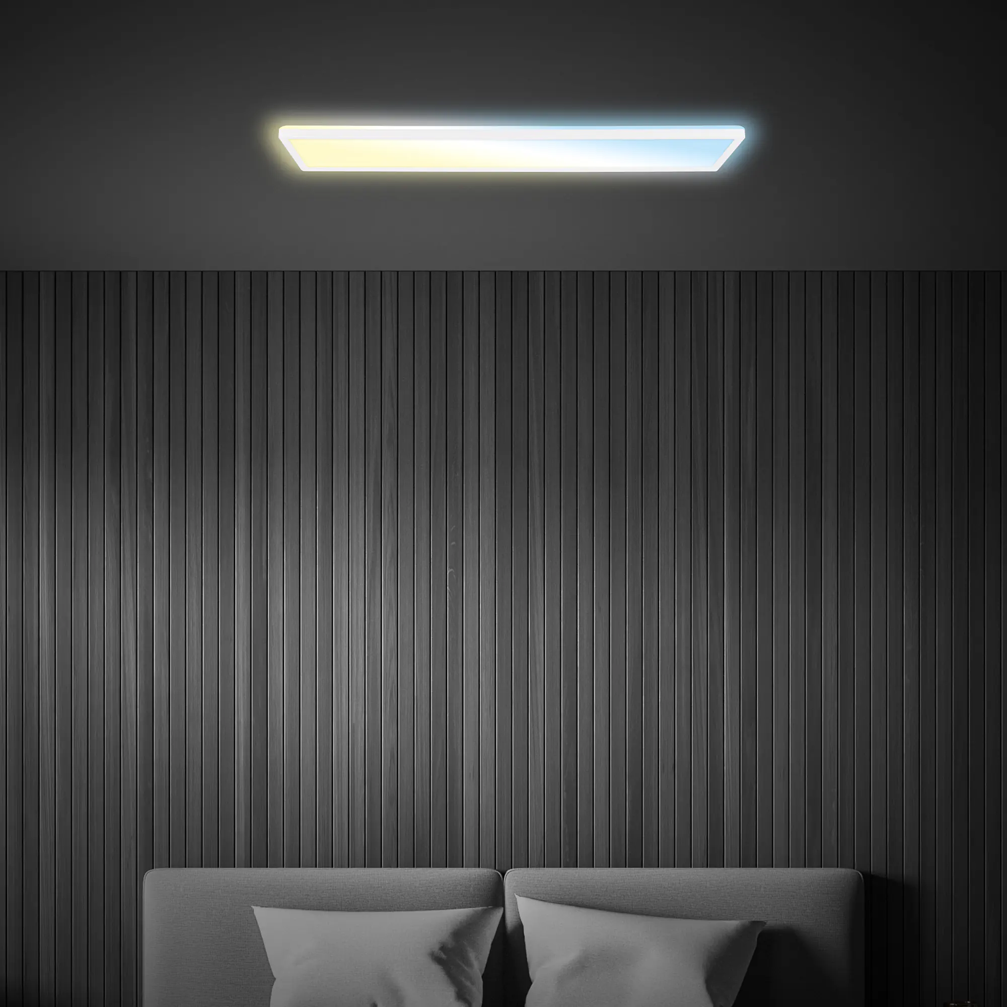 Briloner LED Panel Tava 36W 98x20x3 weiß dimmbar warmweiß-kaltweiß