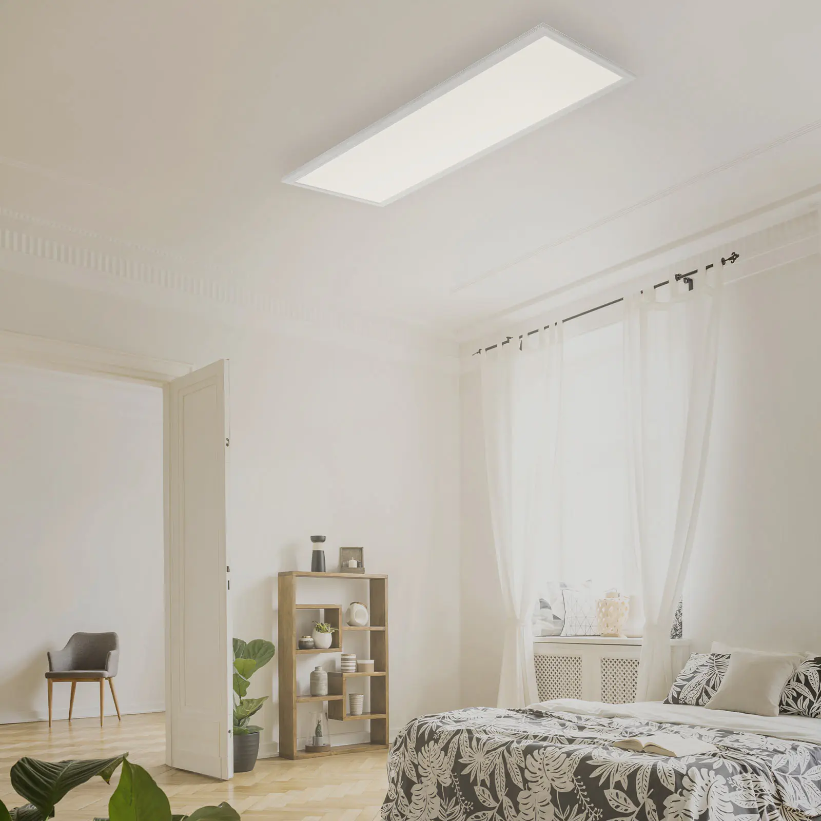 Briloner LED-Panelleuchte Piatto ultraflach Sensor weiß