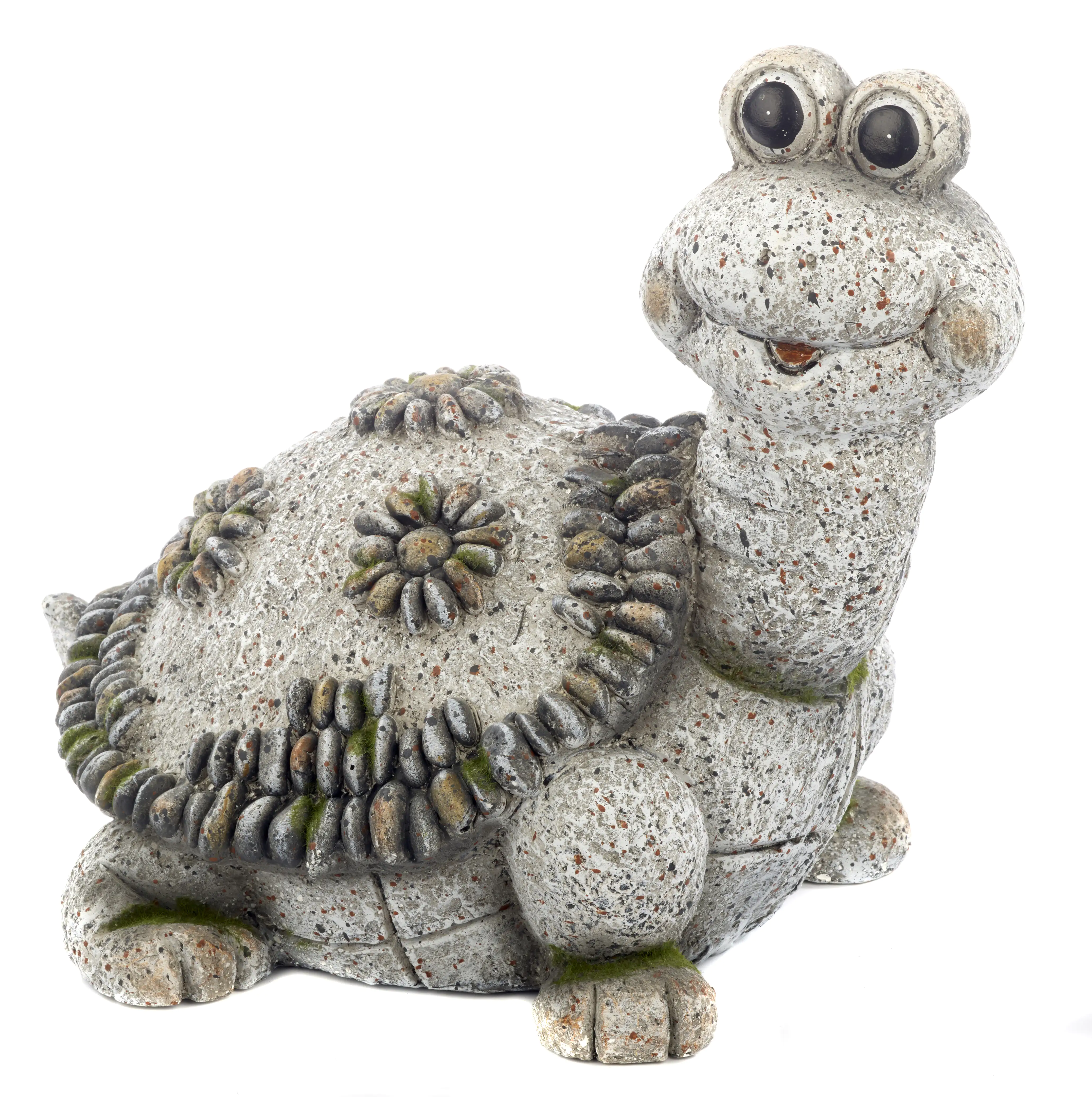 TrendLine Dekofigur Schildkröte 37 x 28 cm steingrau