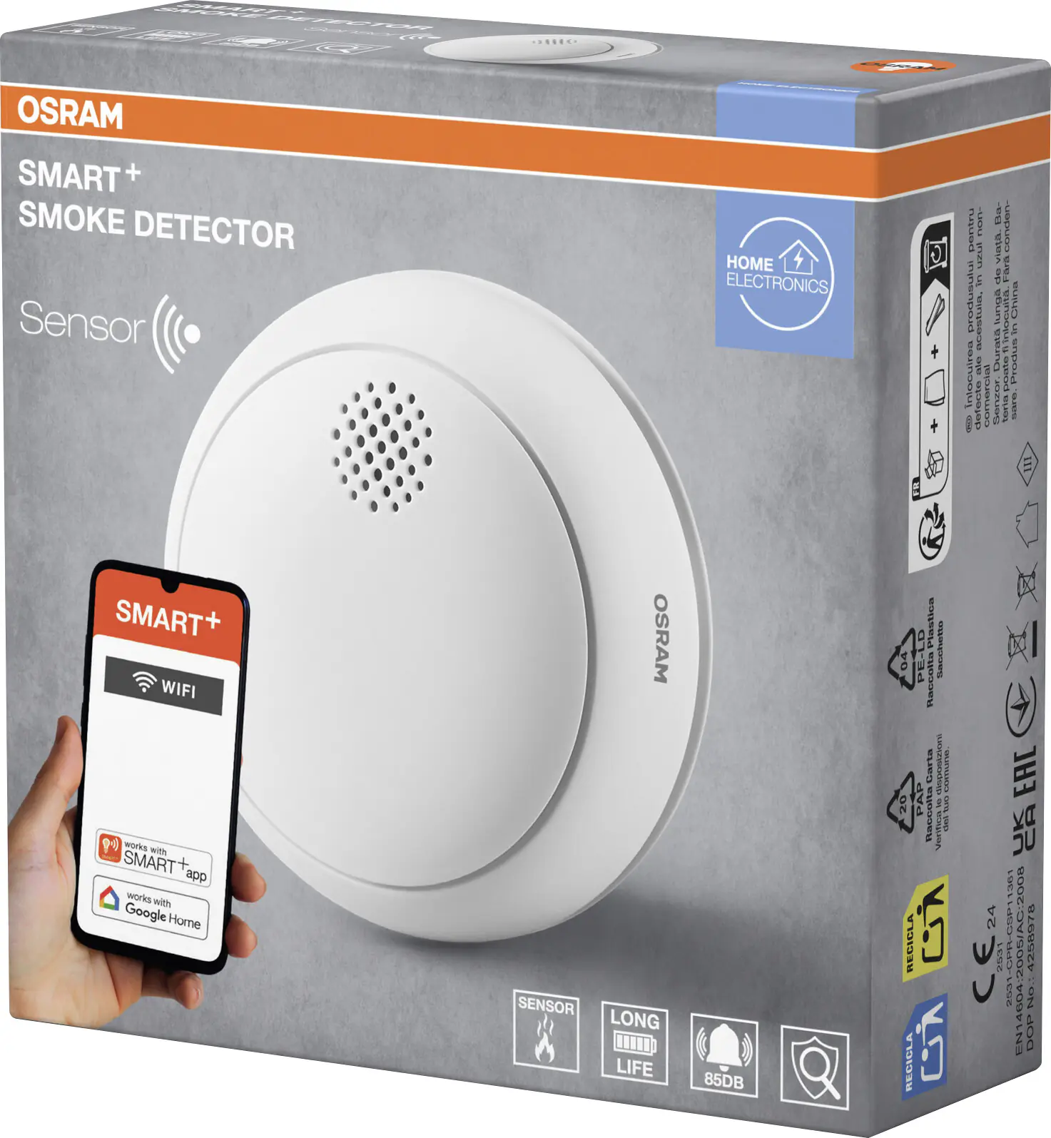 Osram Rauchmelder Smart+ Sensor WiFi weiß