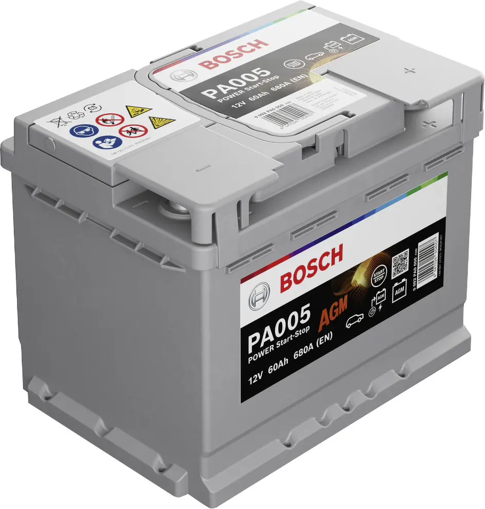 Bosch Starterbatterie AGM 60Ah 680A PowerLine