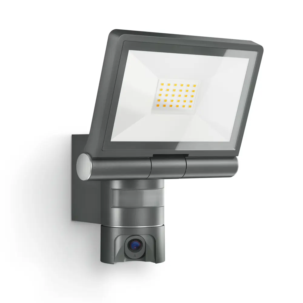 Steinel LED Außen-Strahler CAM2 SC ANT 21 W warmweiß Aluminium anthrazit