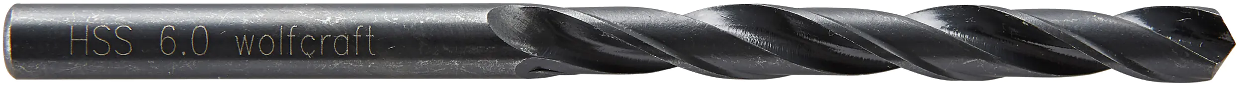 Wolfcraft Metallbohrer HSS rollgewalzt 7506010 Ø 6,0 mm Rundschaft