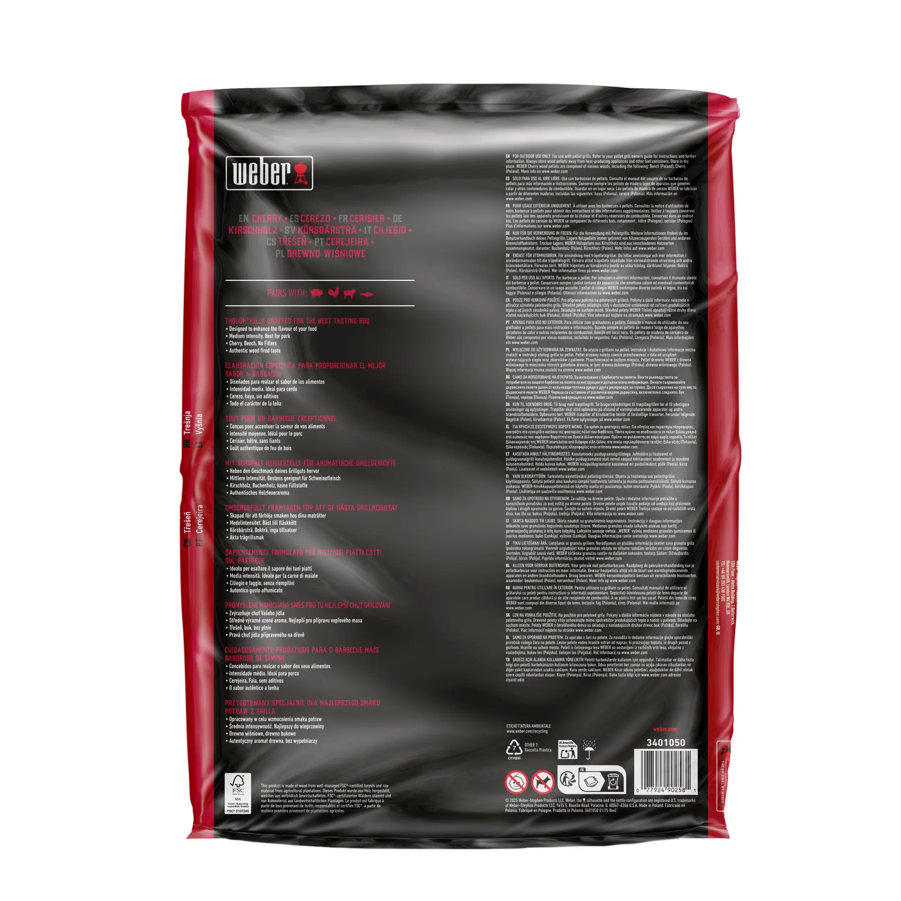 Weber Grill-Holzpellets SmokeFire Kirschholz 8 kg