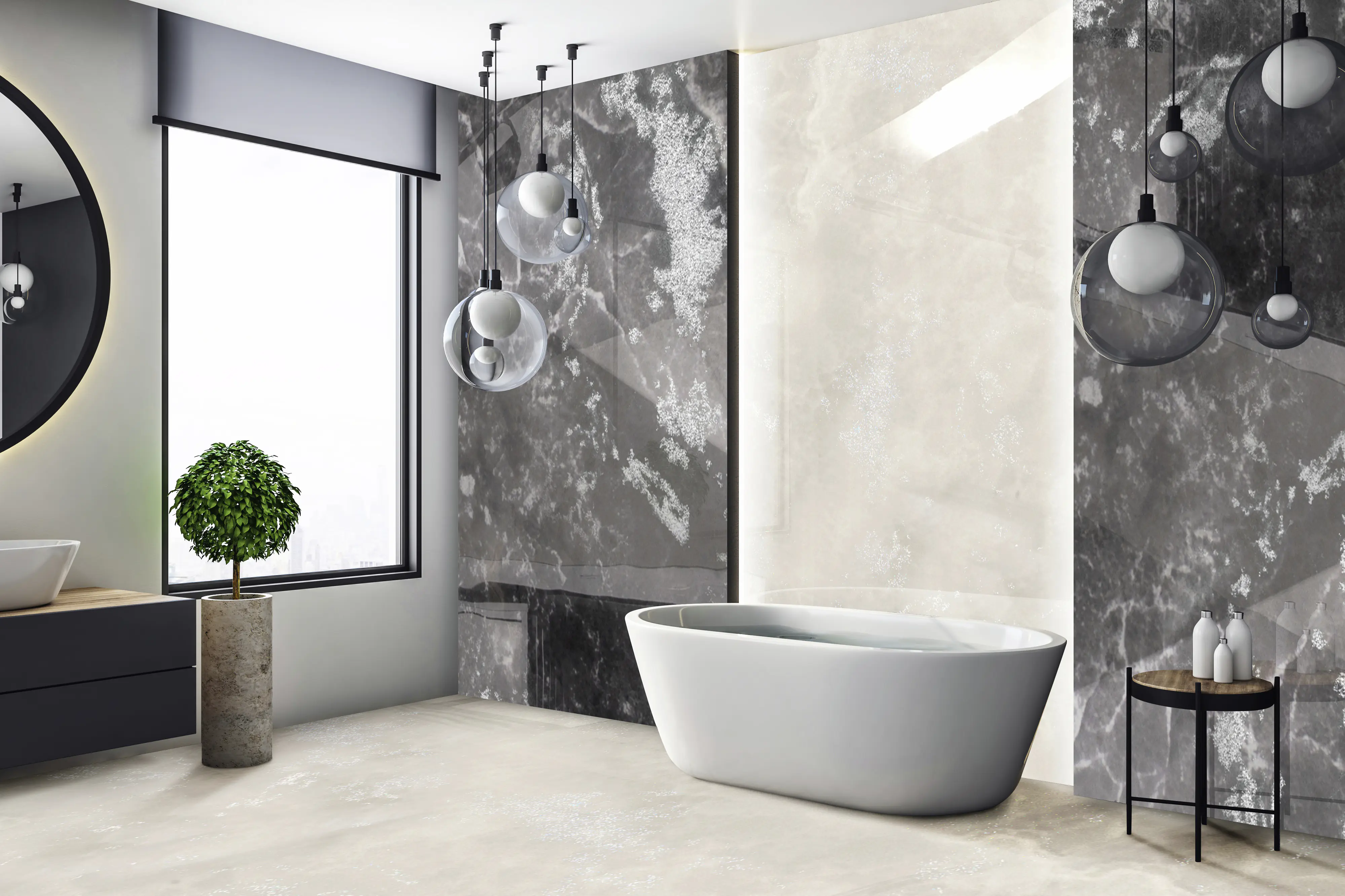 Bodenfliese Feinsteinzeug Dia Nova 60 x 120 cm onyx 