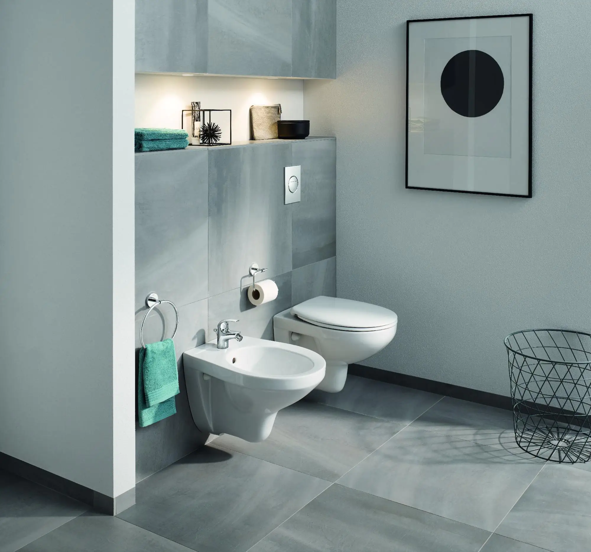 Grohe Wandbidet Bau weiß