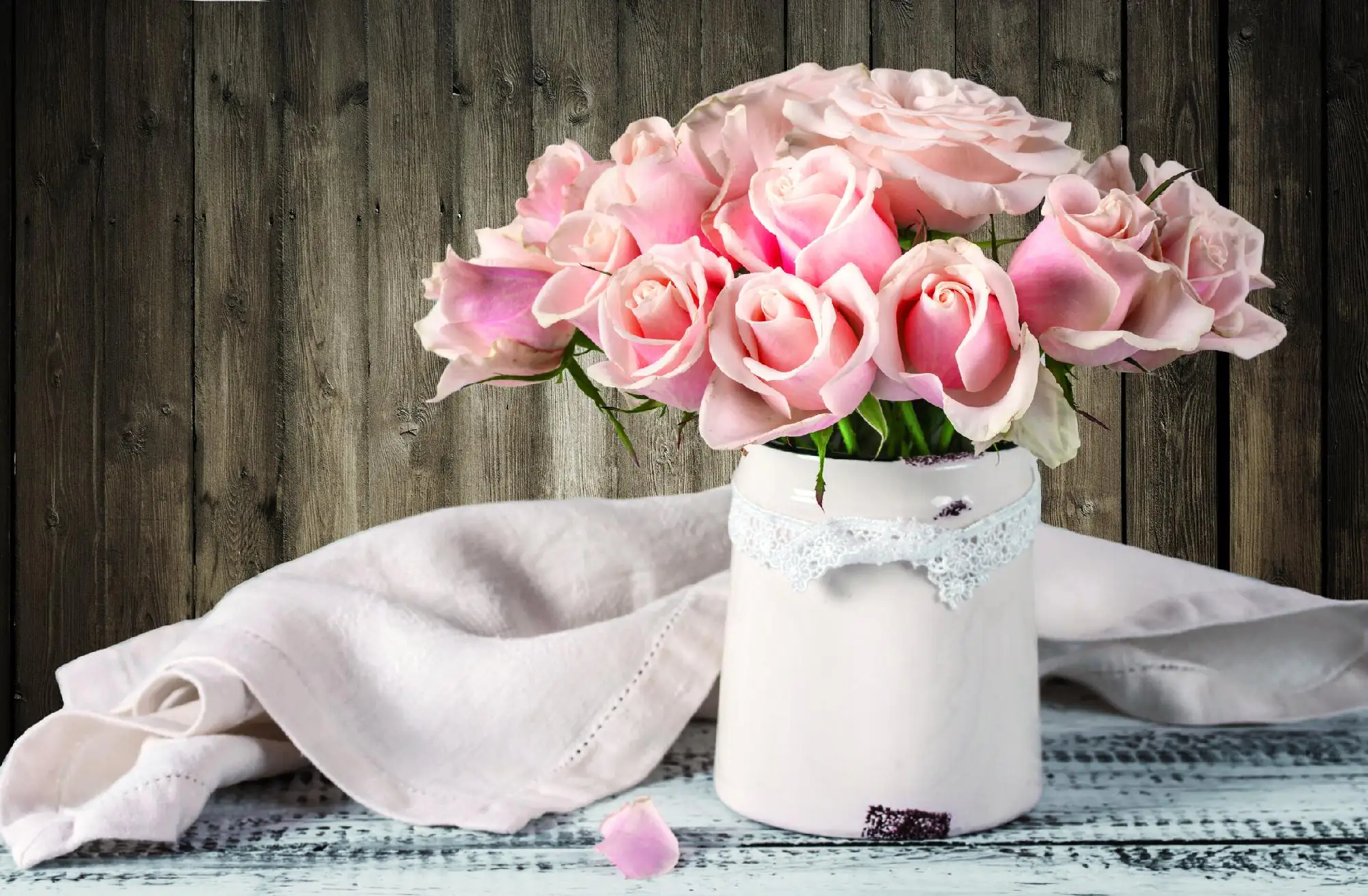 Deco-Canvas Bild - Pink Bouquet 116 x 76 cm