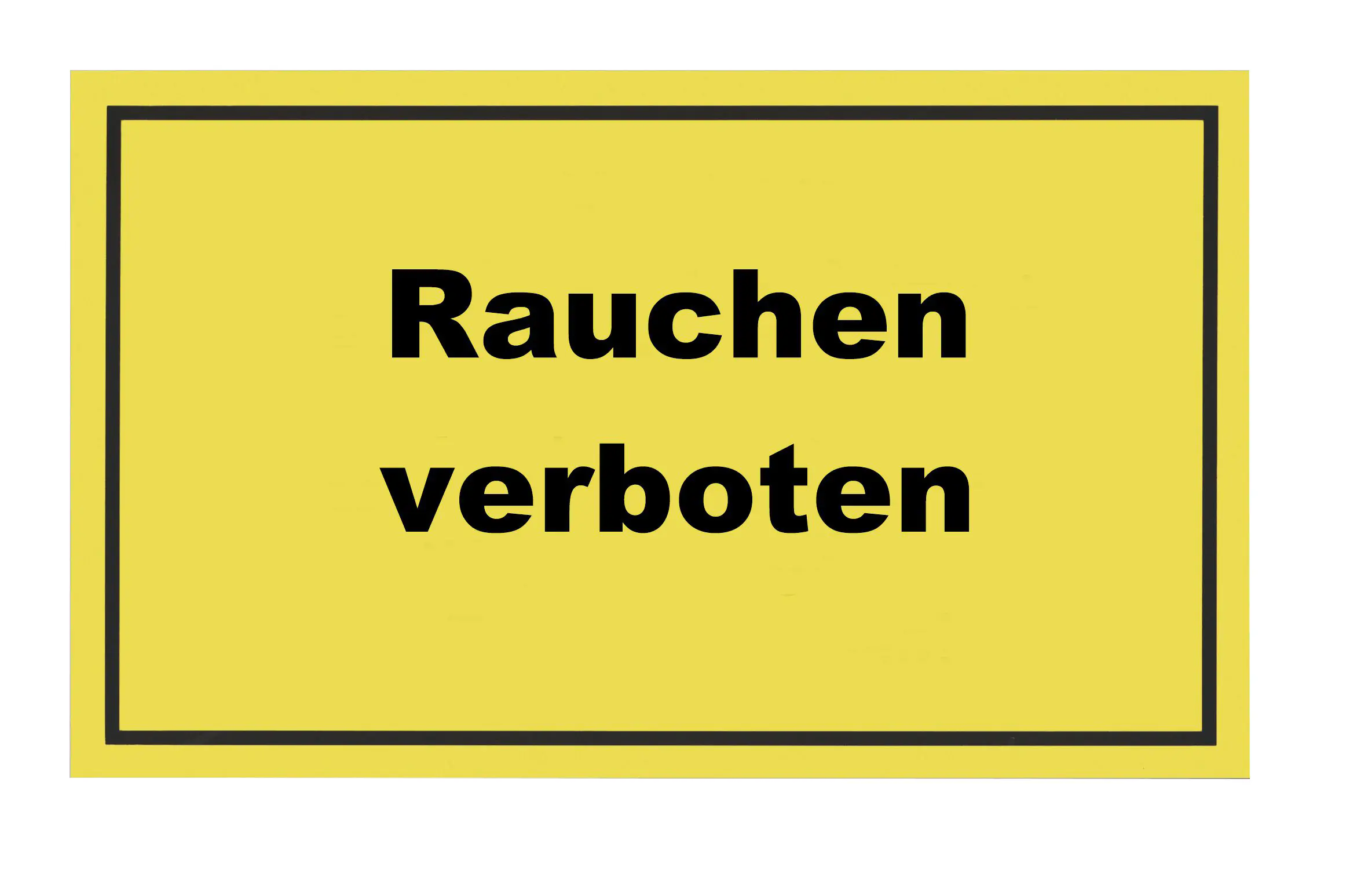 Conmetall Hinweisschild Rauchen verboten 25 x 15 cm