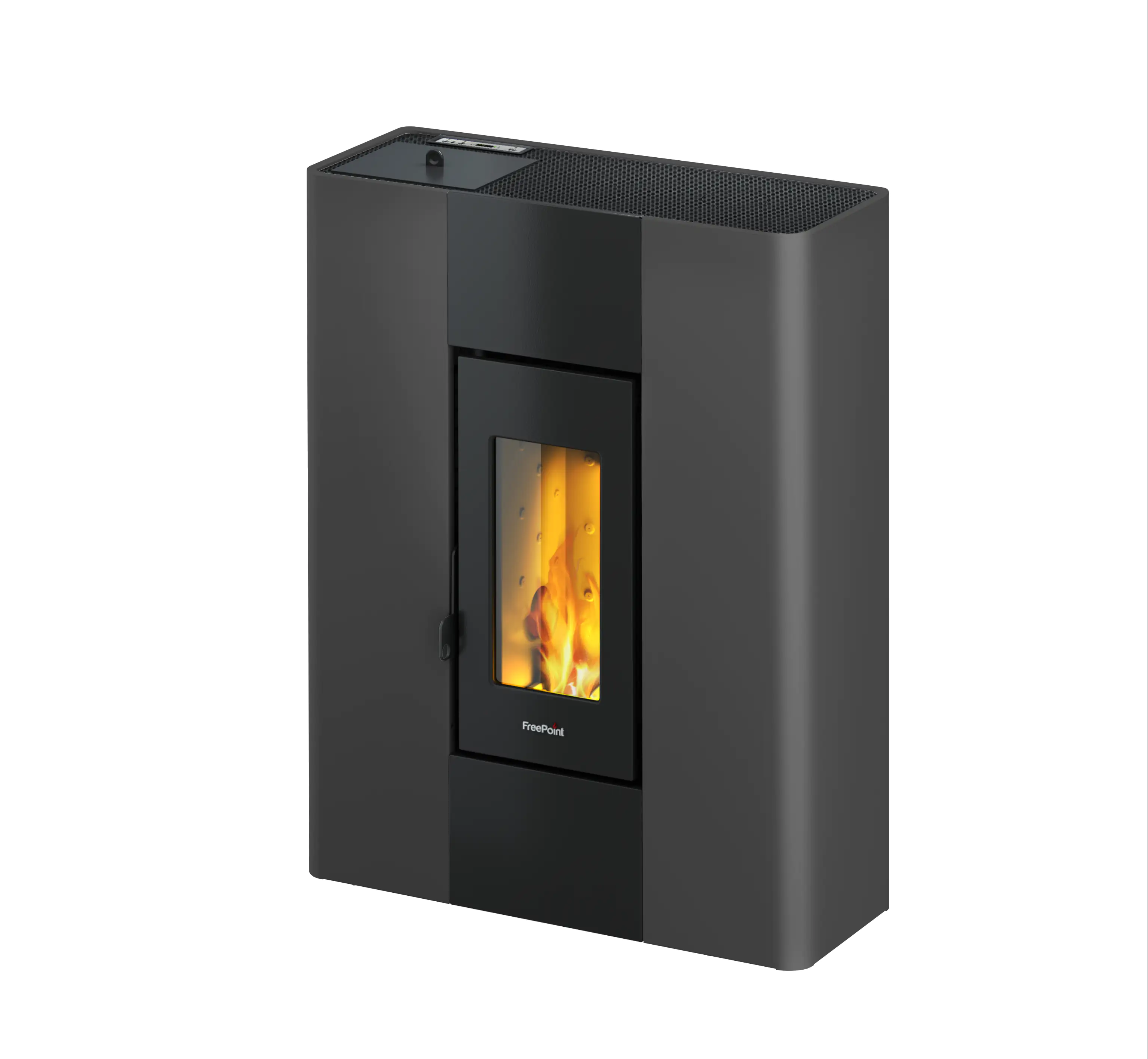 FreePoint Pelletofen Roxy anthrazit schwarz bis 7 kW Heizleistung