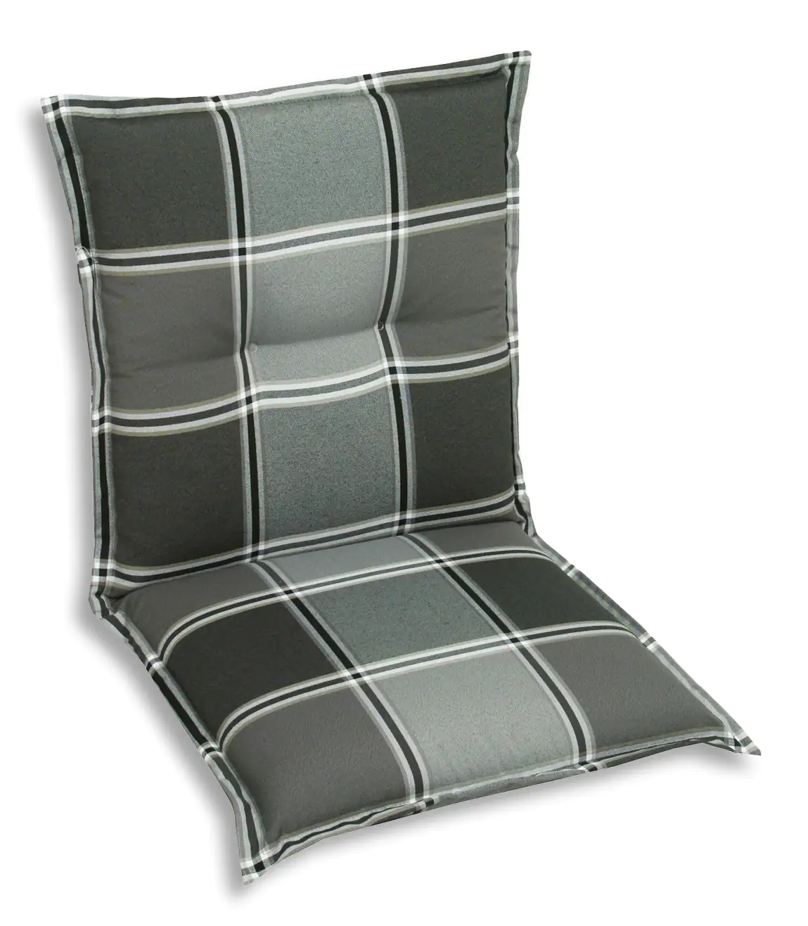 GO-DE Niederlehner-Auflage 100 x 50 x 9 cm, grau kariert