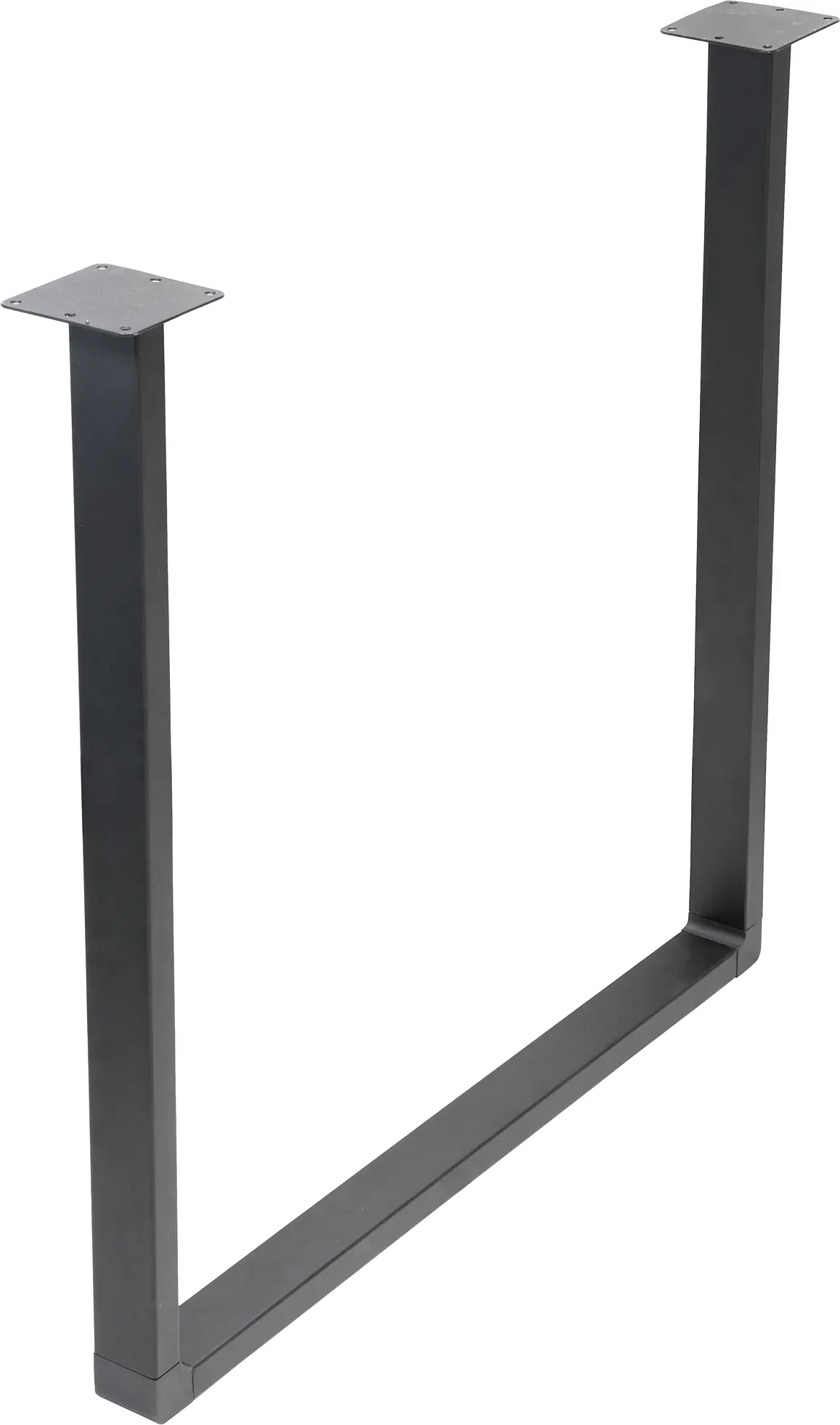 Wagner Möbelfuß Stahl 72 x 70 cm schwarz - 1 Stück