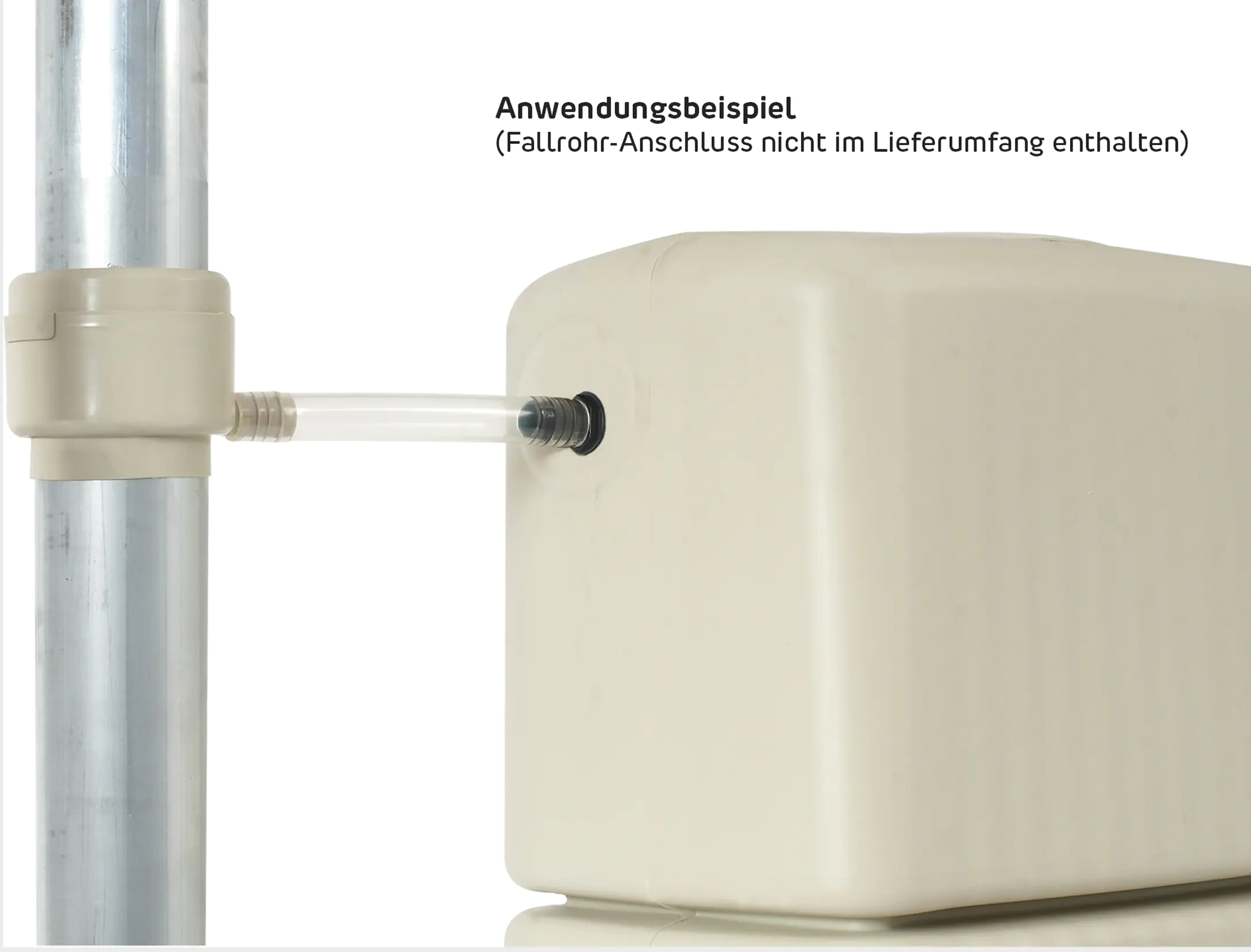 4rain Regenwasser-Wandtank Slim sandbeige 350 L