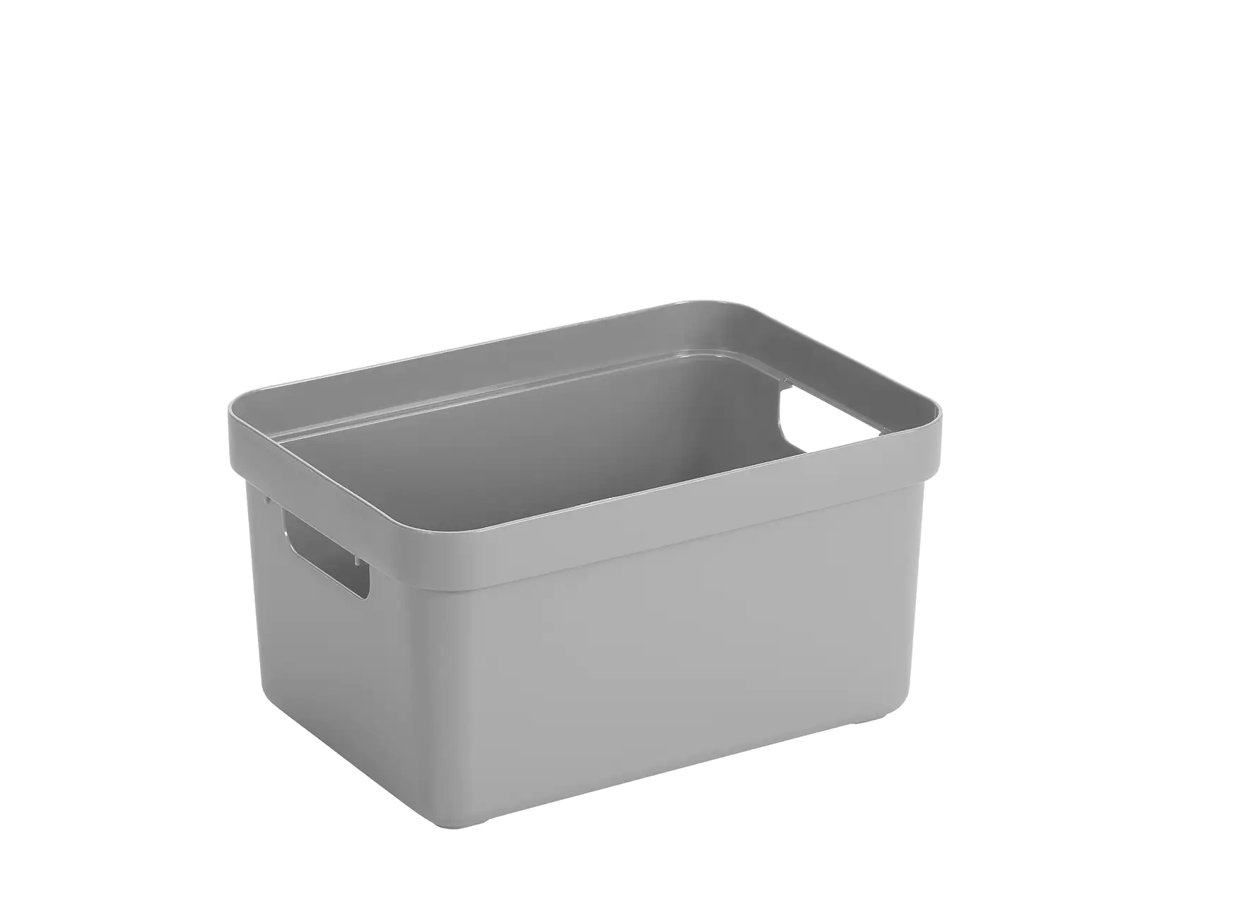 Sunware Aufbewahrungsbox Sigma Home mit Griffen 25,2 x 18 cm 5 L hellgrau