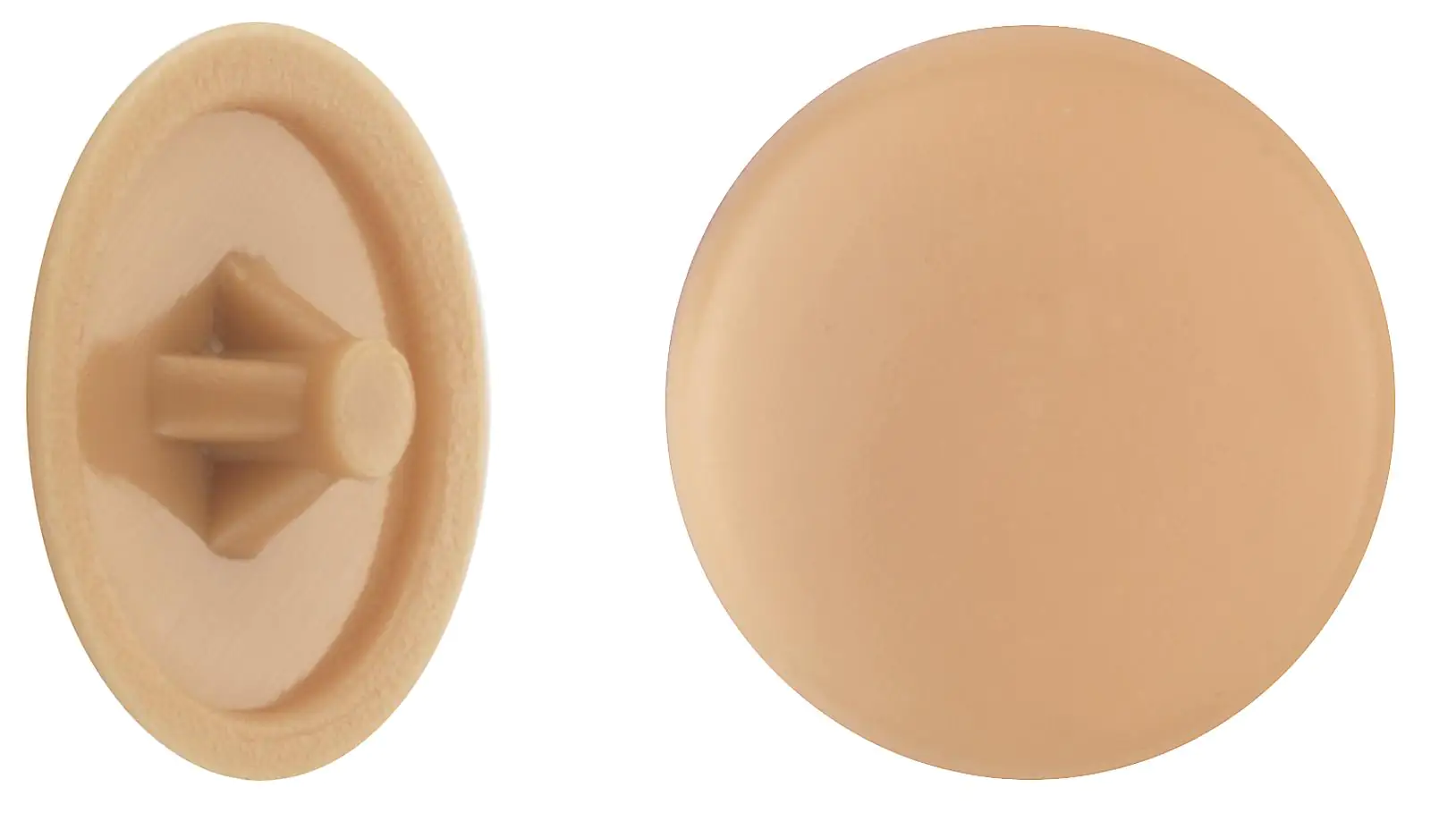 Connex Abdeckkappen Ø 12 mm für PZ Schrauben hellbraun - 50 Stk.