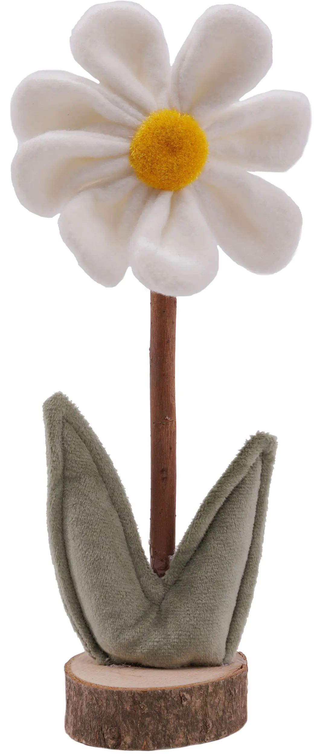 TrendLine Deko Aufsteller Blume 24 cm weiß grün
