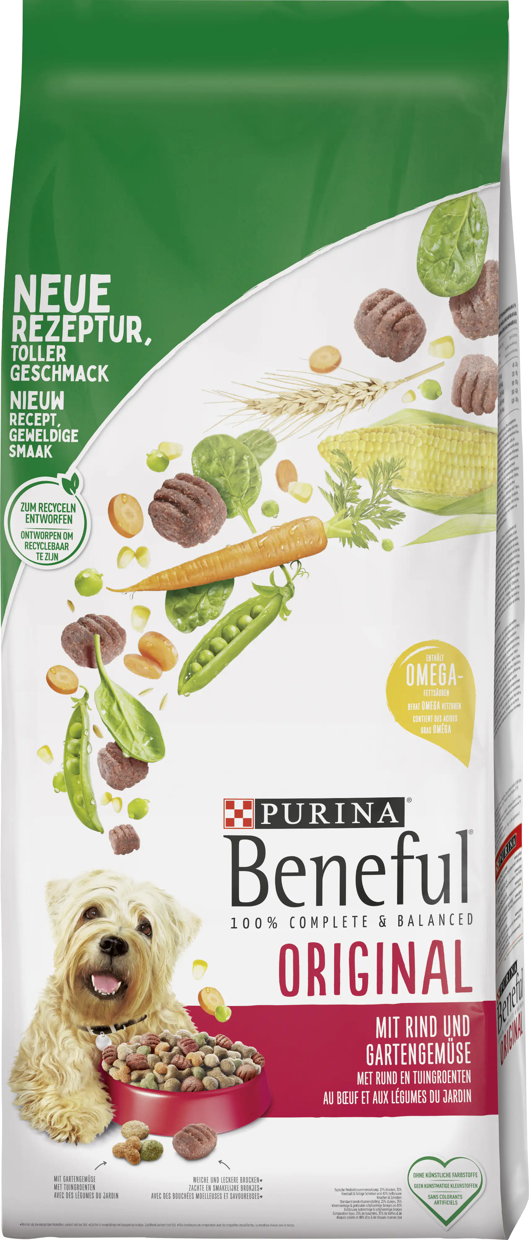 Purina Beneful Hundetrockenfutter Adult 12 kg Rind & Gemüse 