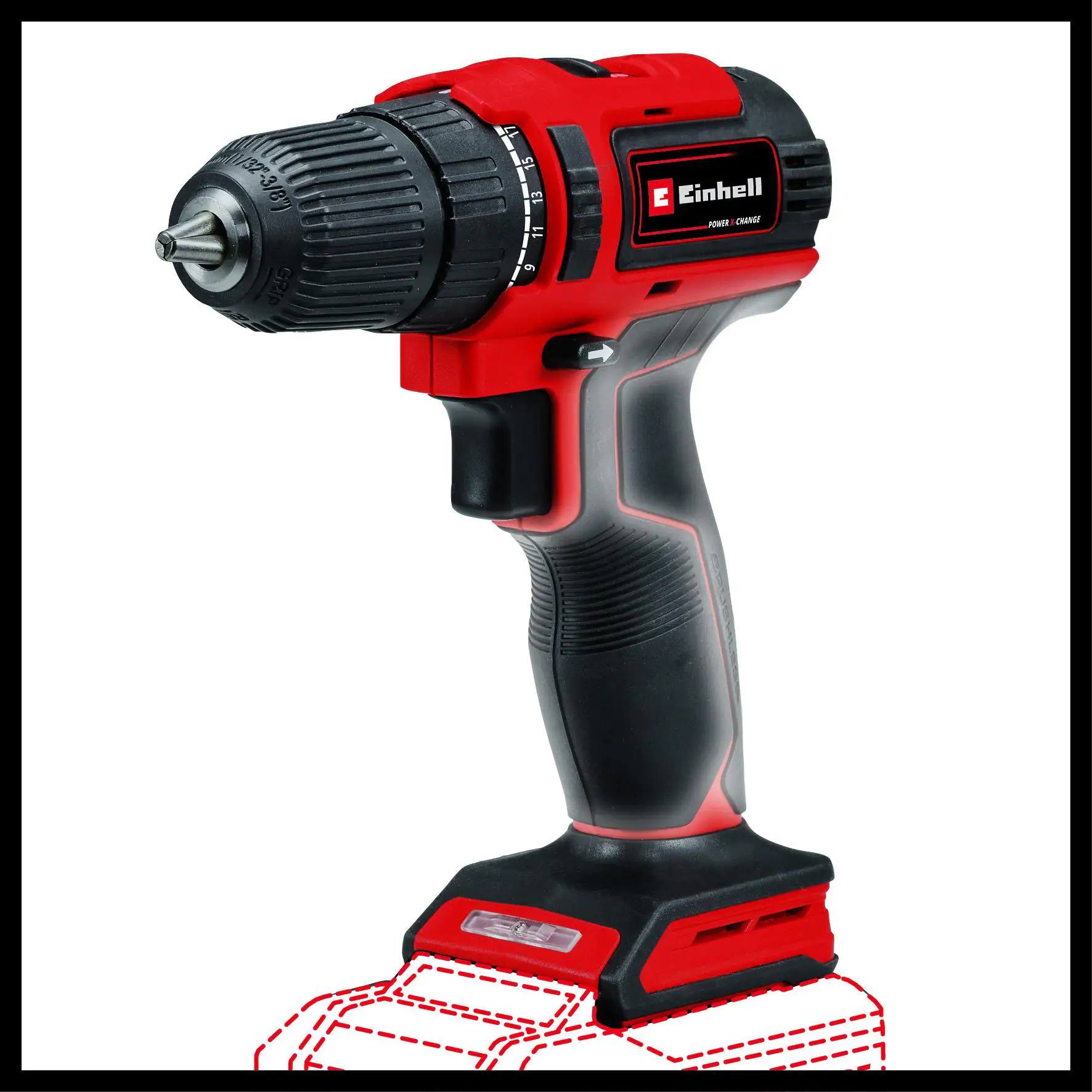 Einhell Akku-Bohrschrauber TE-CD 18/40 Li BL Solo 18 V