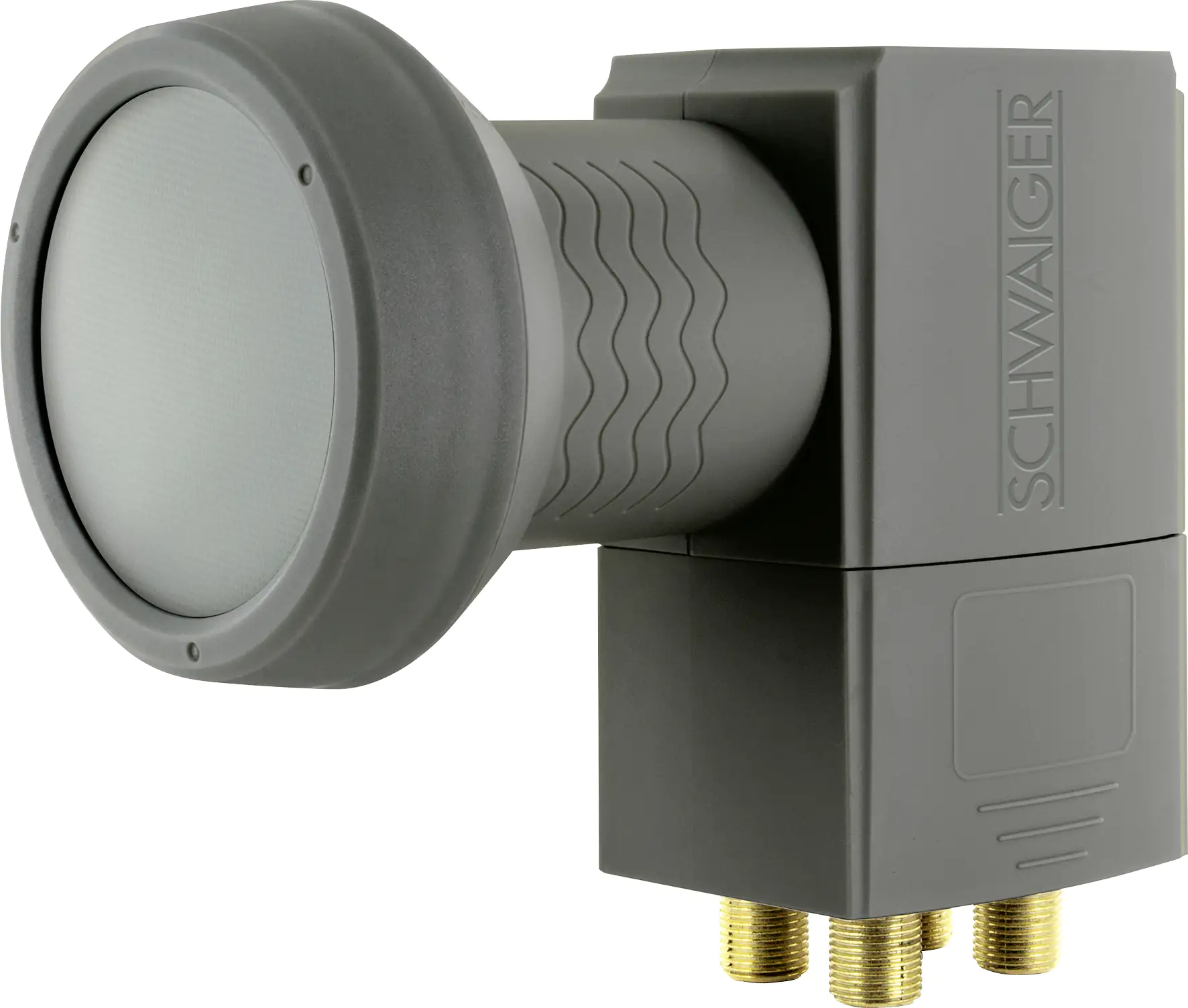Schwaiger Quad LNB digital anthrazit, 4 Teilnehmer