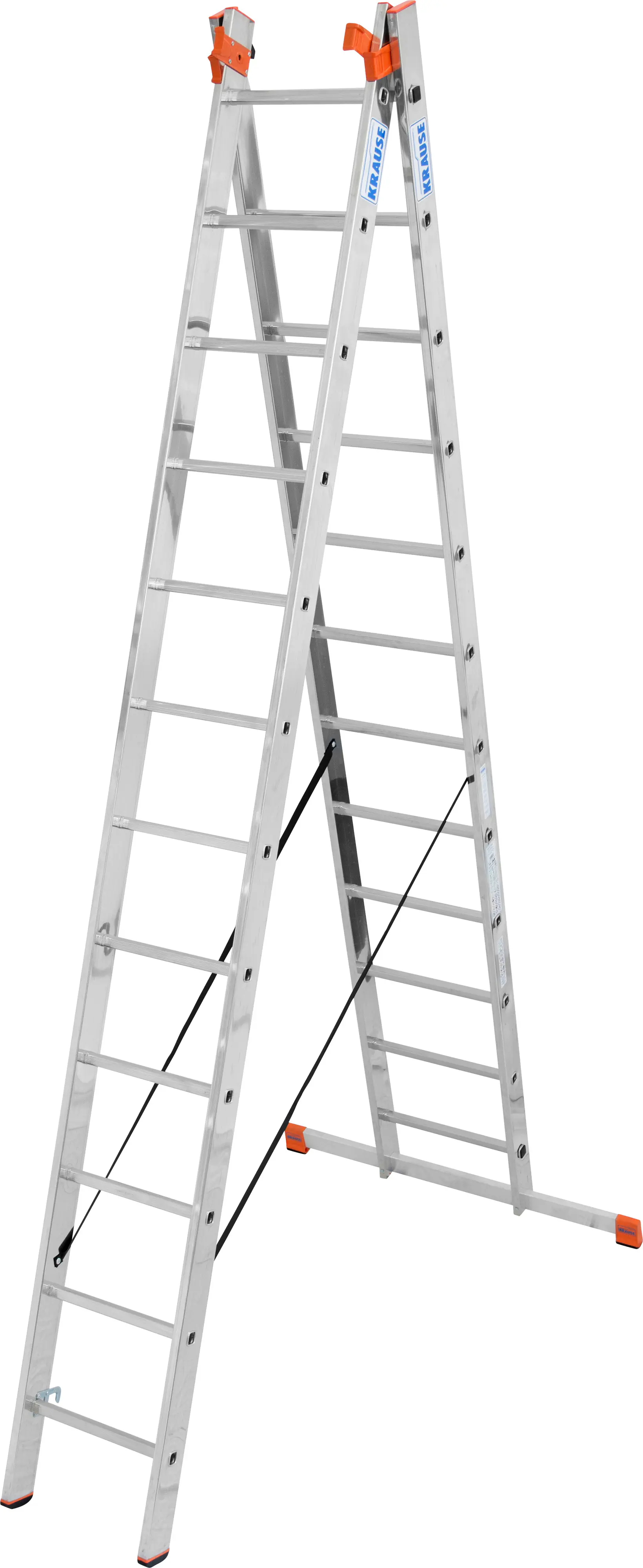 Krause Aluminium-Vielzweckleiter MONTO Tribilo mit Treppenfunktion 9,30 m