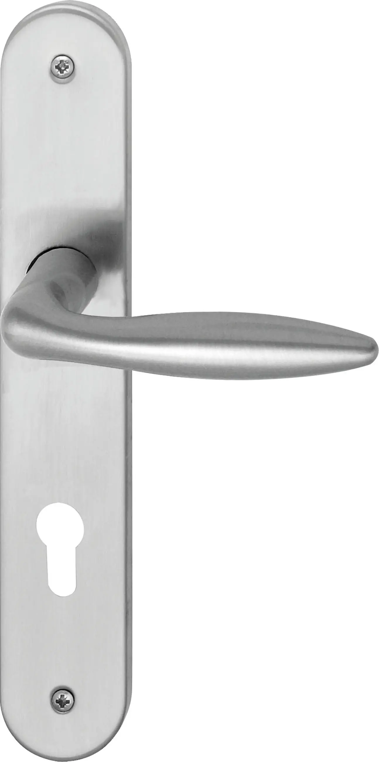 Südmetall Türgriff-Garnitur Langschild Alison PZ Edelstahl satiniert silber 235 x 40 mm 