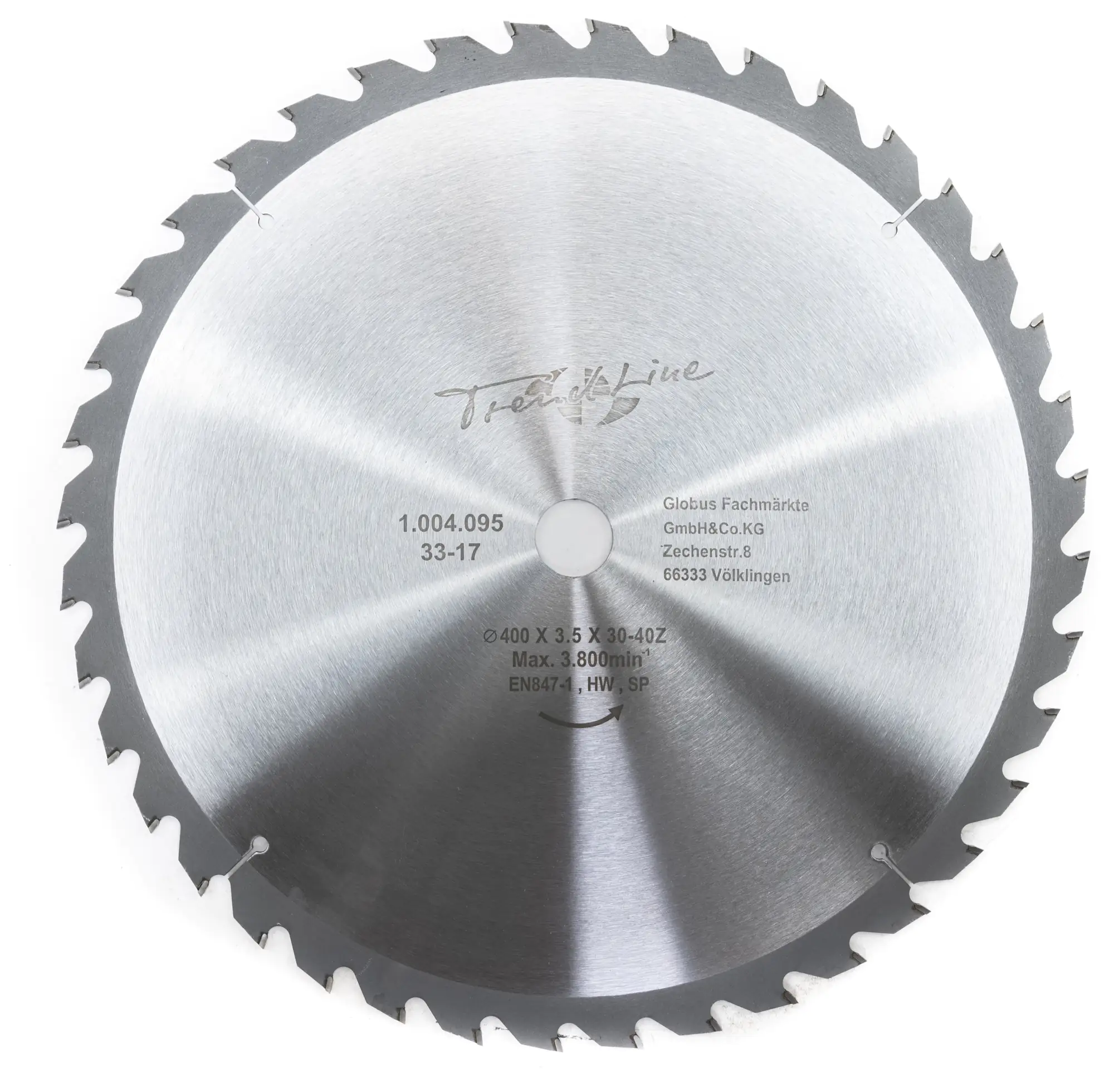TrendLine HM-Kreissägeblatt Ø 400 mm Bohrung Ø 30 mm