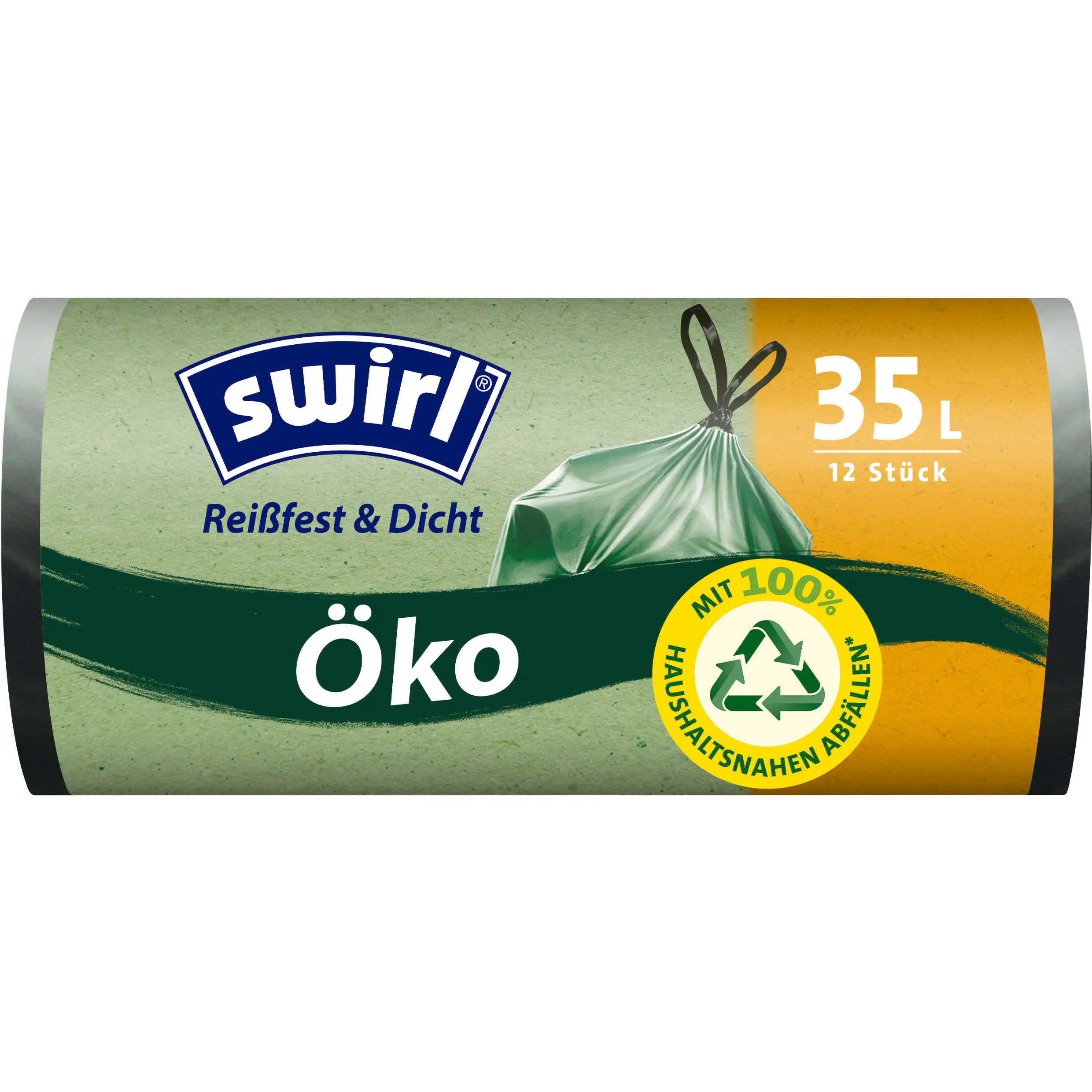 Swirl Öko Müllbeutel mit Tragegriff 35 L 12 Stück