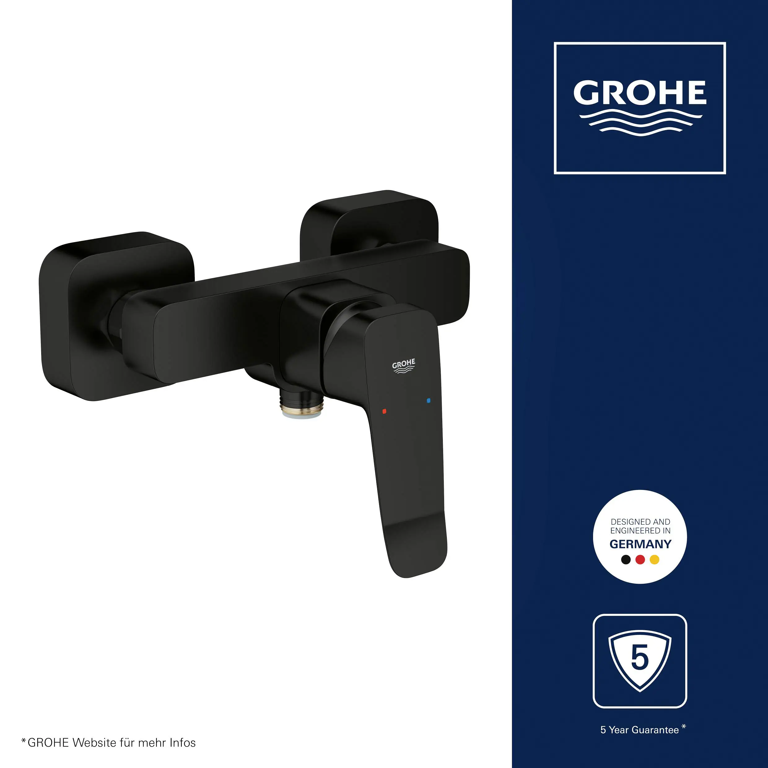 Grohe Duscharmatur Dice schwarz matt