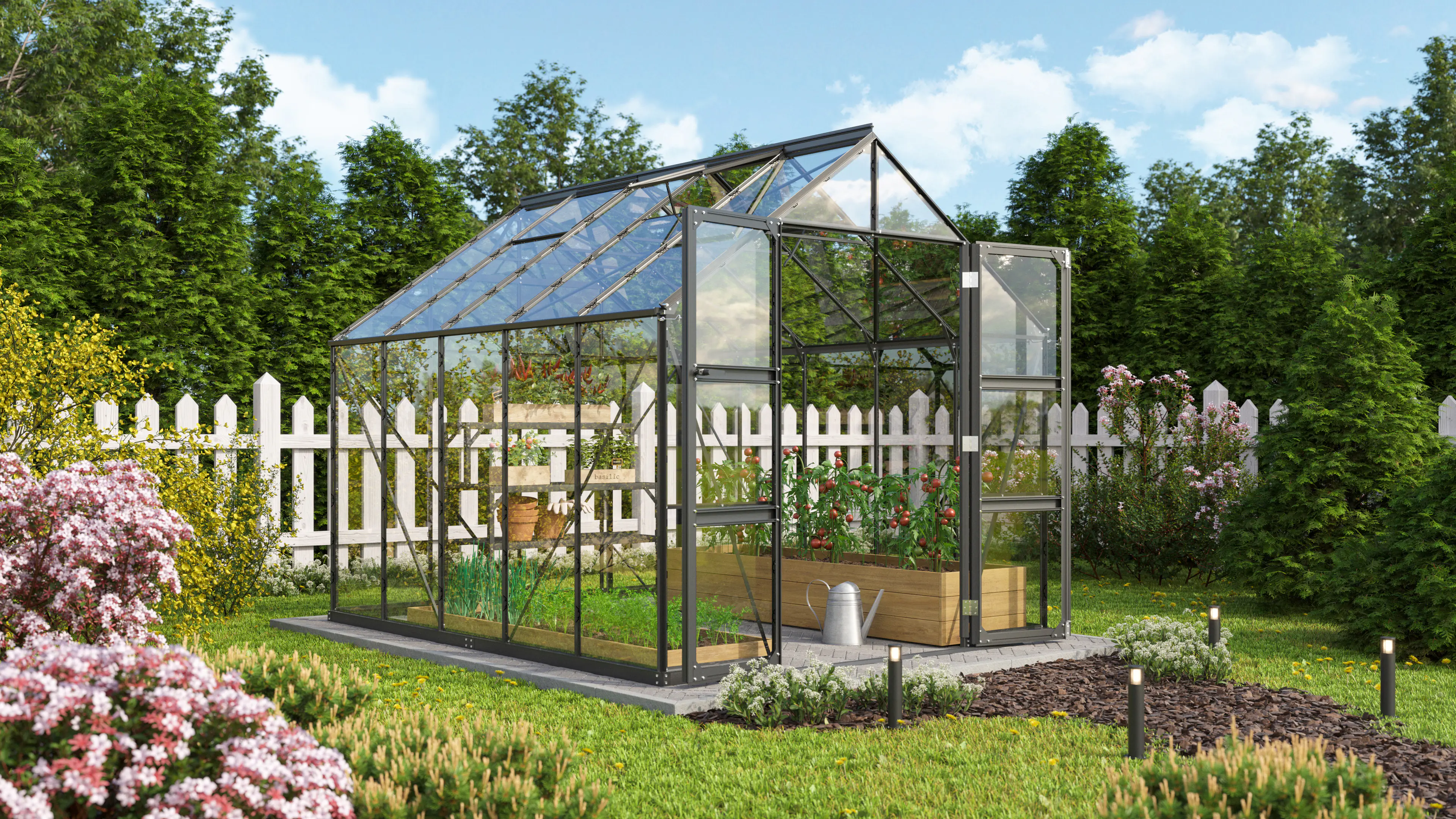 Vitavia Gewächshaus Domus 8300 257 x 324 cm 3 mm ESG