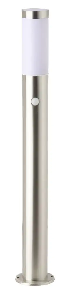 Brilliant Außen-Standleuchte Chorus edelstahl 80 cm mit Bewegungsmelder E27