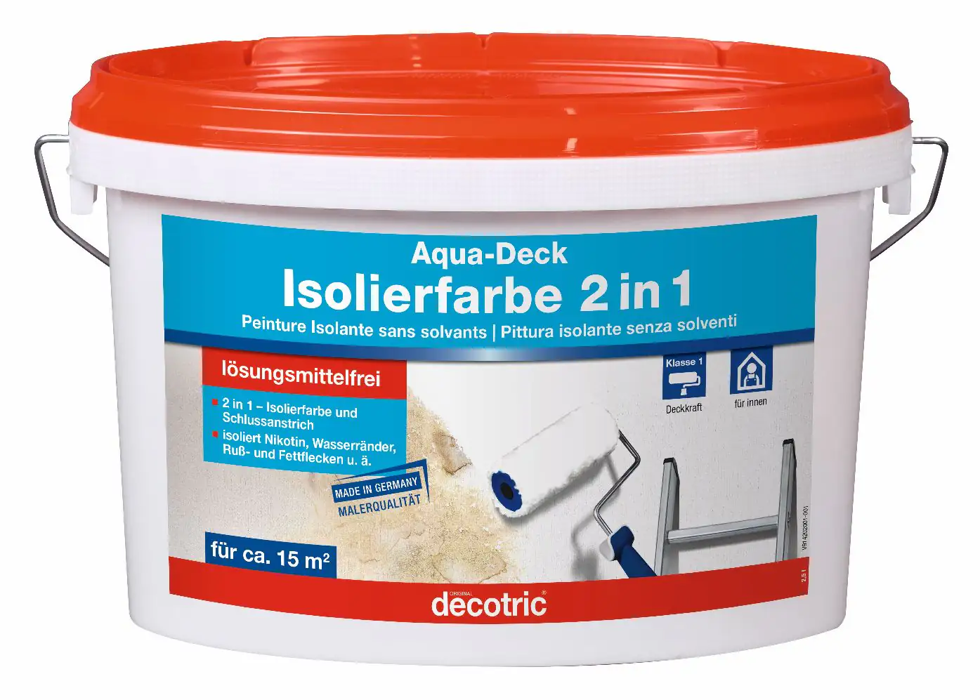 Decotric Aqua-Deck Isolierweiß 2,5 L
