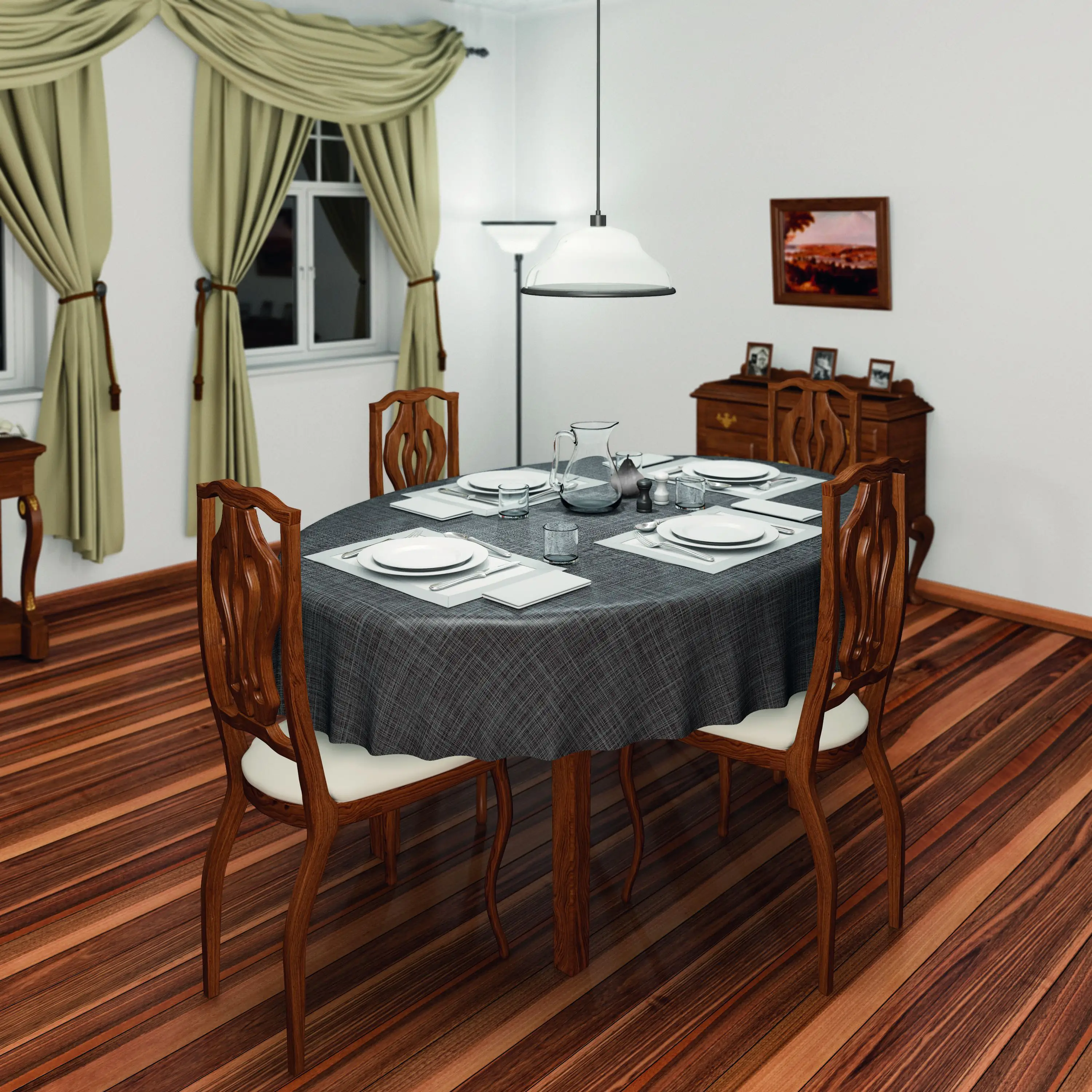 d-c-table Tischbelag Monte Carlo Sharon marone, 140 cm